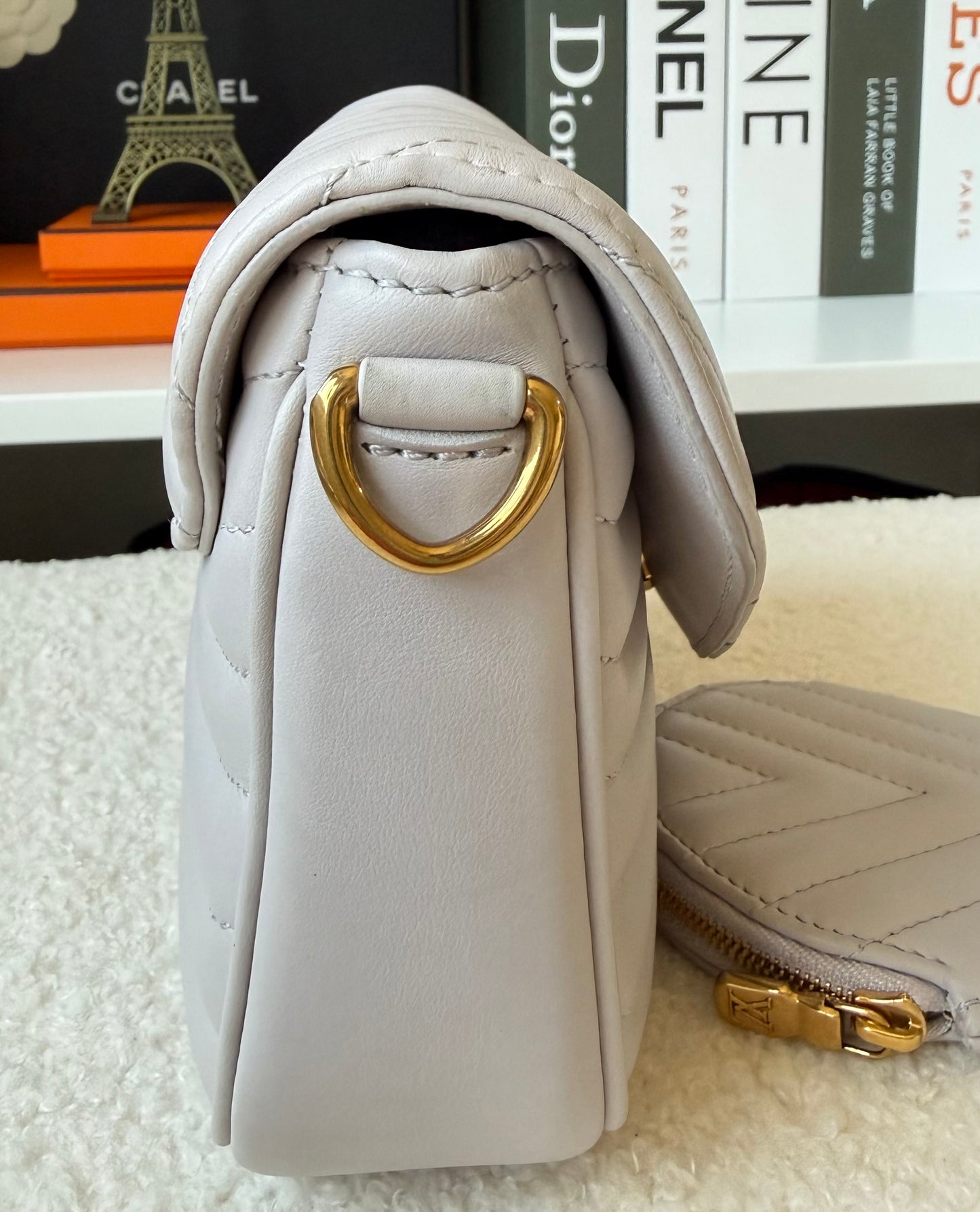 Calfskin New Wave Multi Pochette Brume/Gray