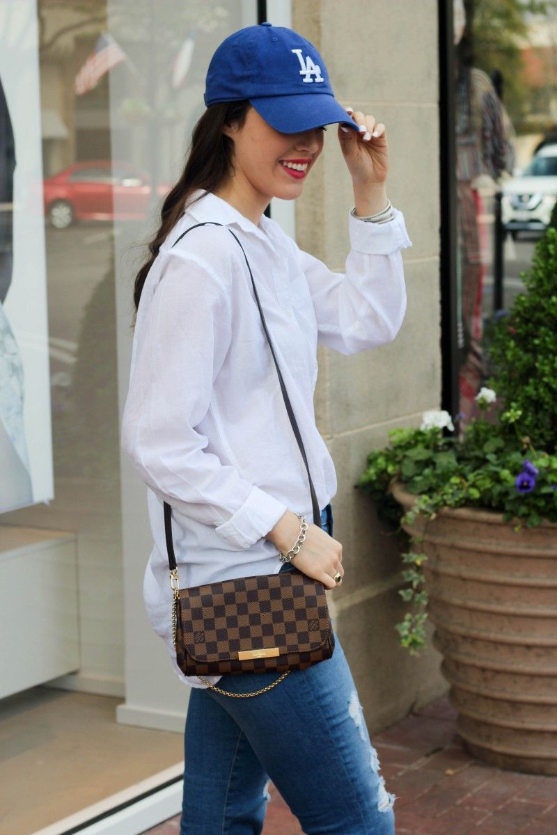 FAVORITE PM DAMIER EBENE CLUTCH/CROSSBODY BAG