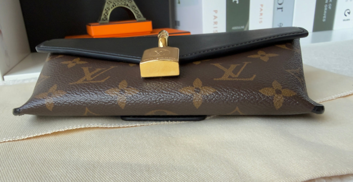 Padlock on Strap Handbag Monogram Canvas and Leather