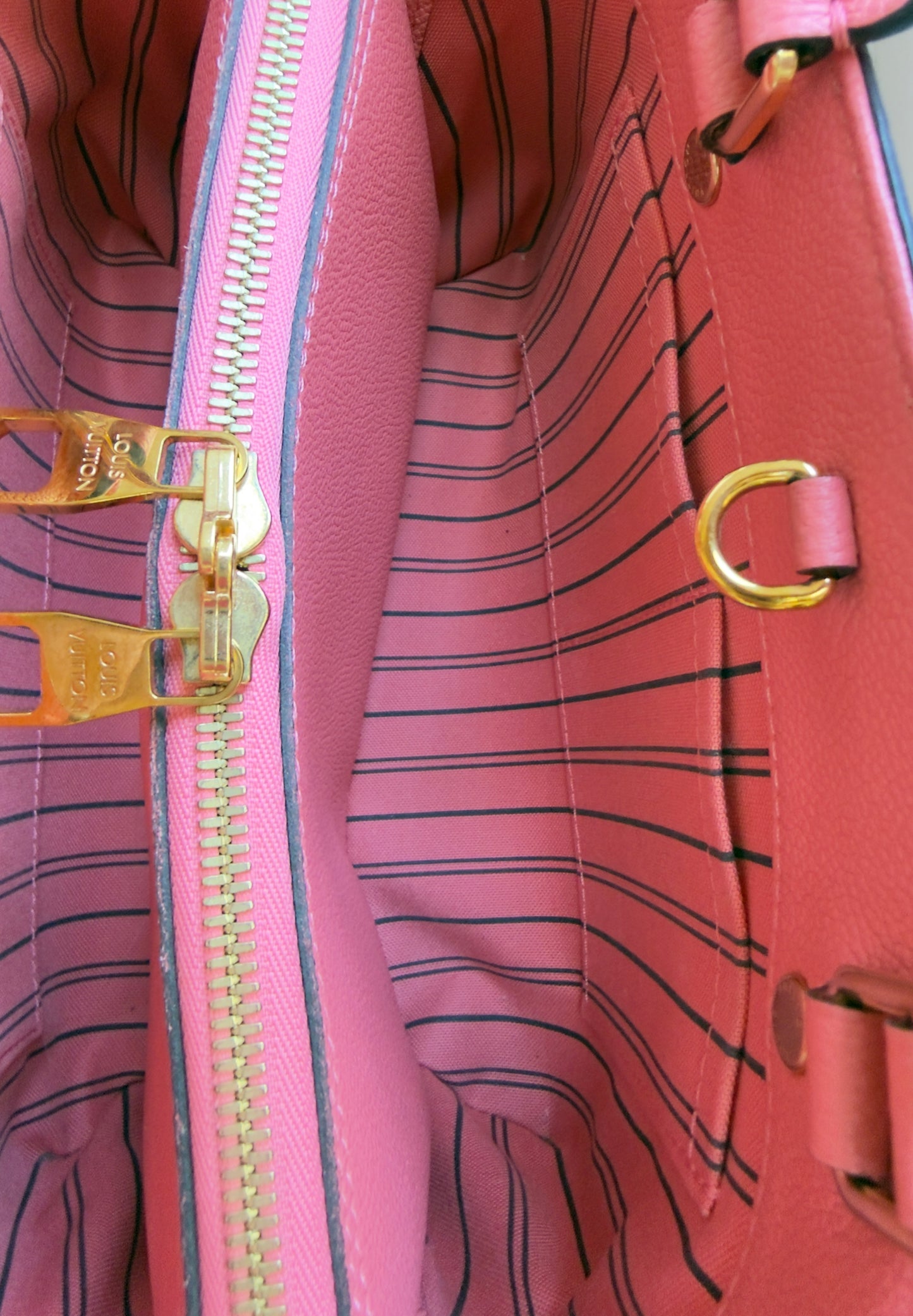 MONTAIGNE BB PINK CHERRY BLOSSOM MNG EMBOSSED CALFSKIN LEATHER