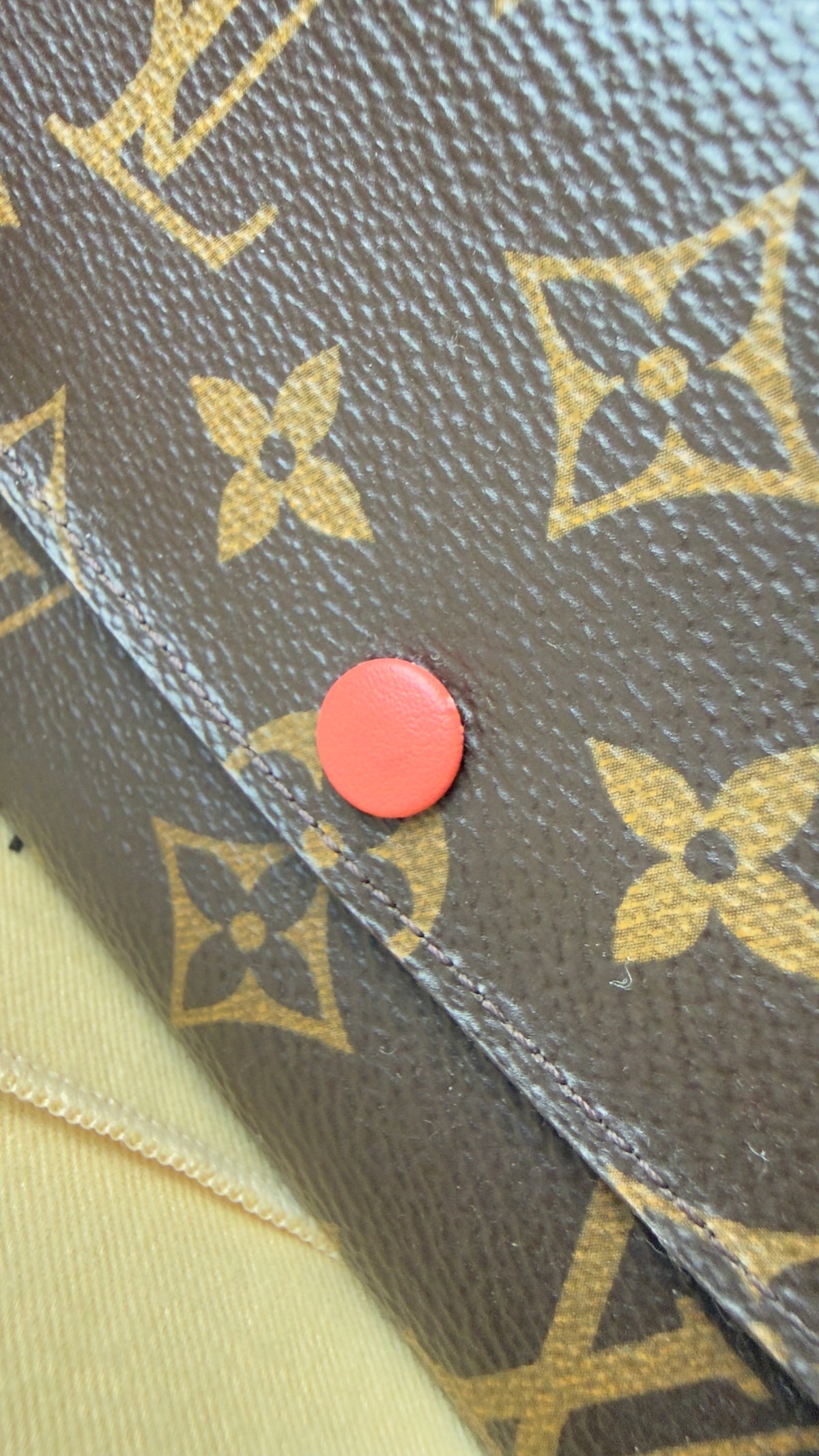 EMILLE MONOGRAM POPPY WALLET