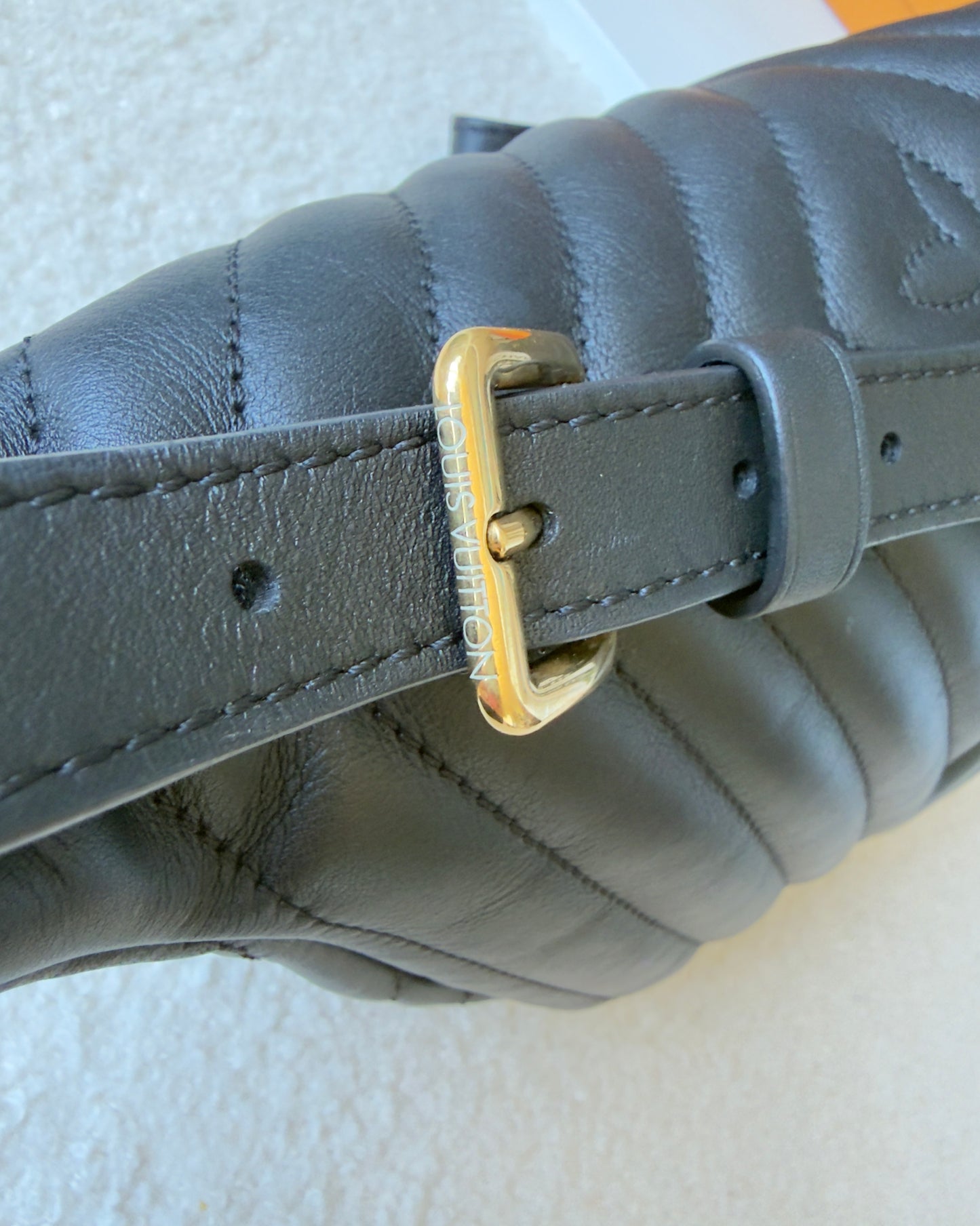 NEW WAVE BUMBAG BLACK CALFSKIN BAG
