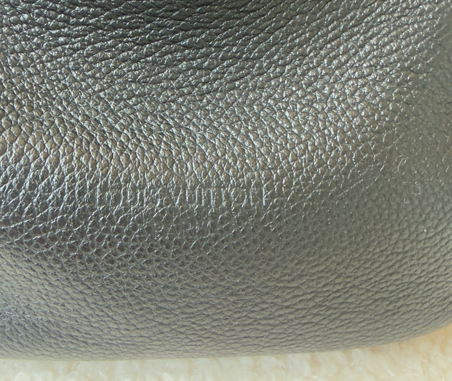 PONTHIEU PM NOIR/BLACK EMPREINTE BAG