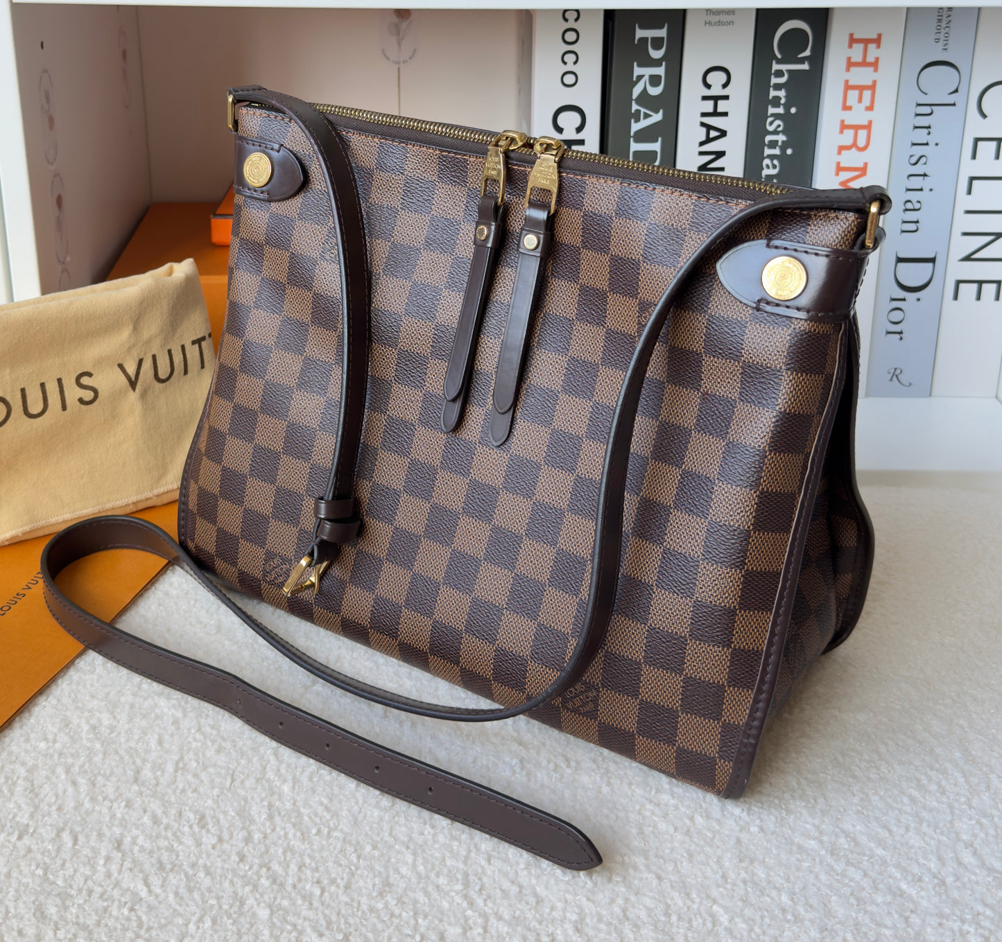 DUOMO DAMIER EBENE CROSSBODY BAG