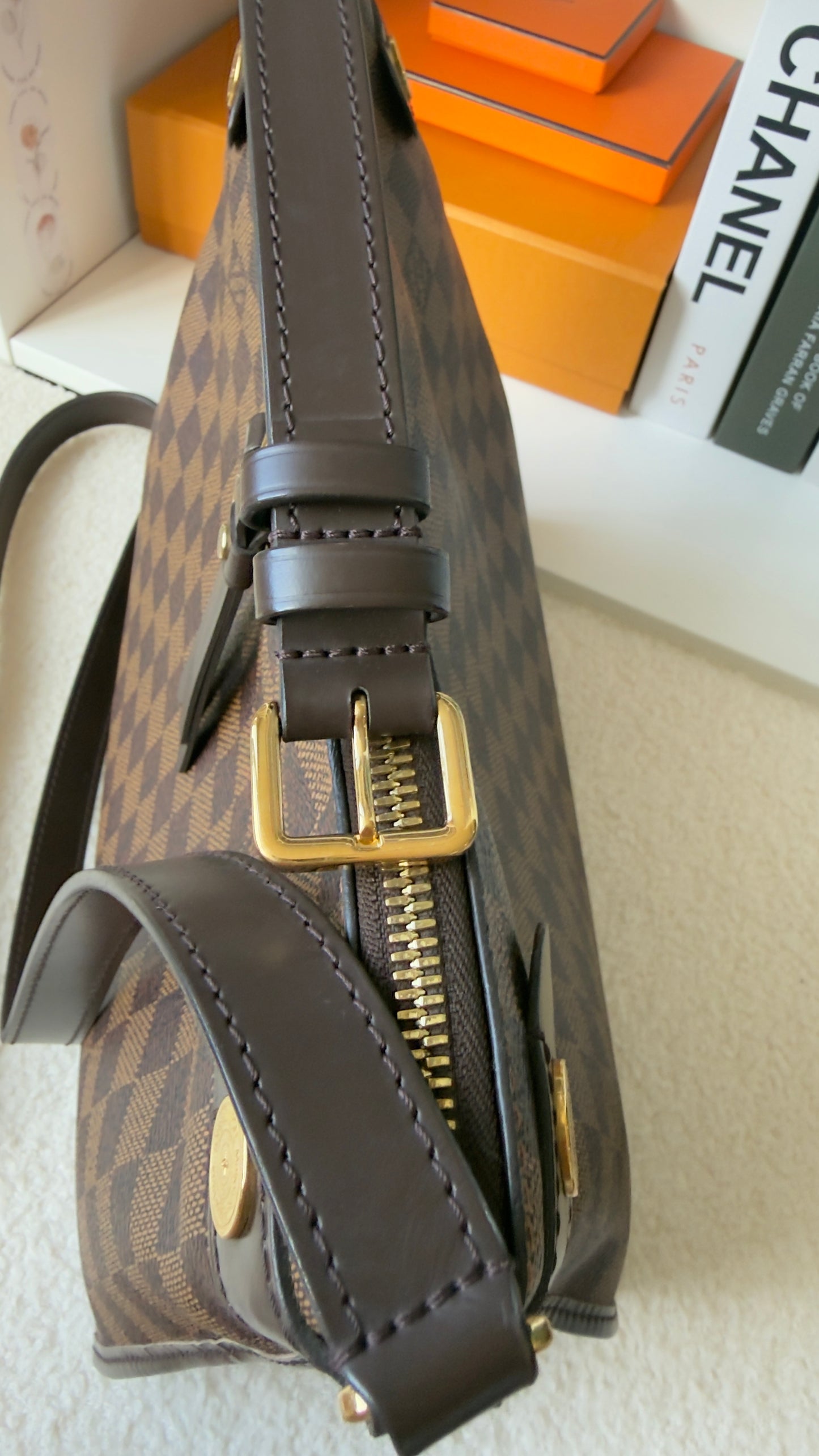 DUOMO DAMIER EBENE CROSSBODY BAG