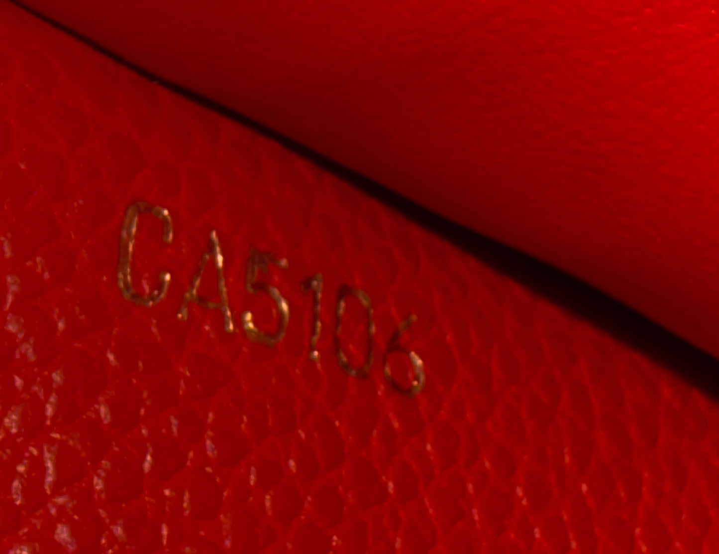 JUNOT BRAIDED RED EMPREINTE SARAH WALLET