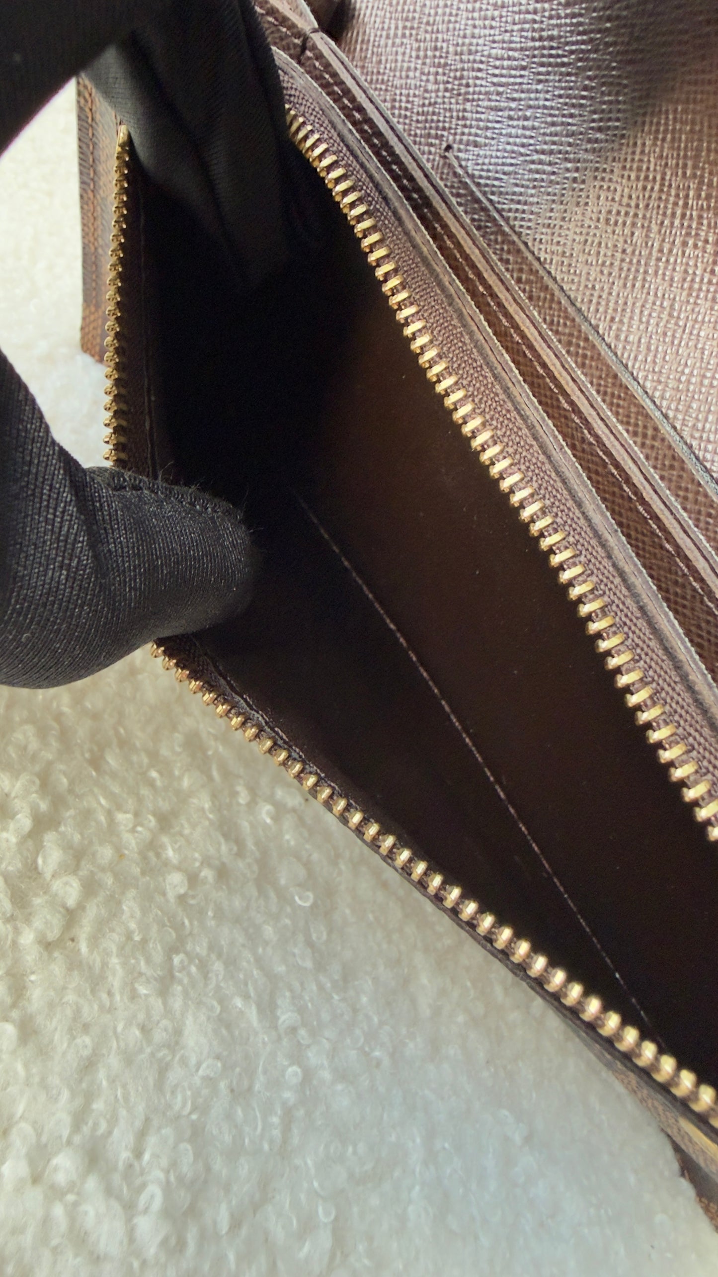 Portefeuille Accordeon Damier ebene Wallet