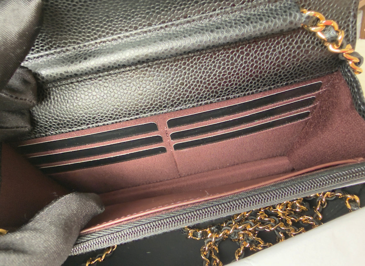 BRAND NEW CC WOC BLCK CAVIAR/GHW