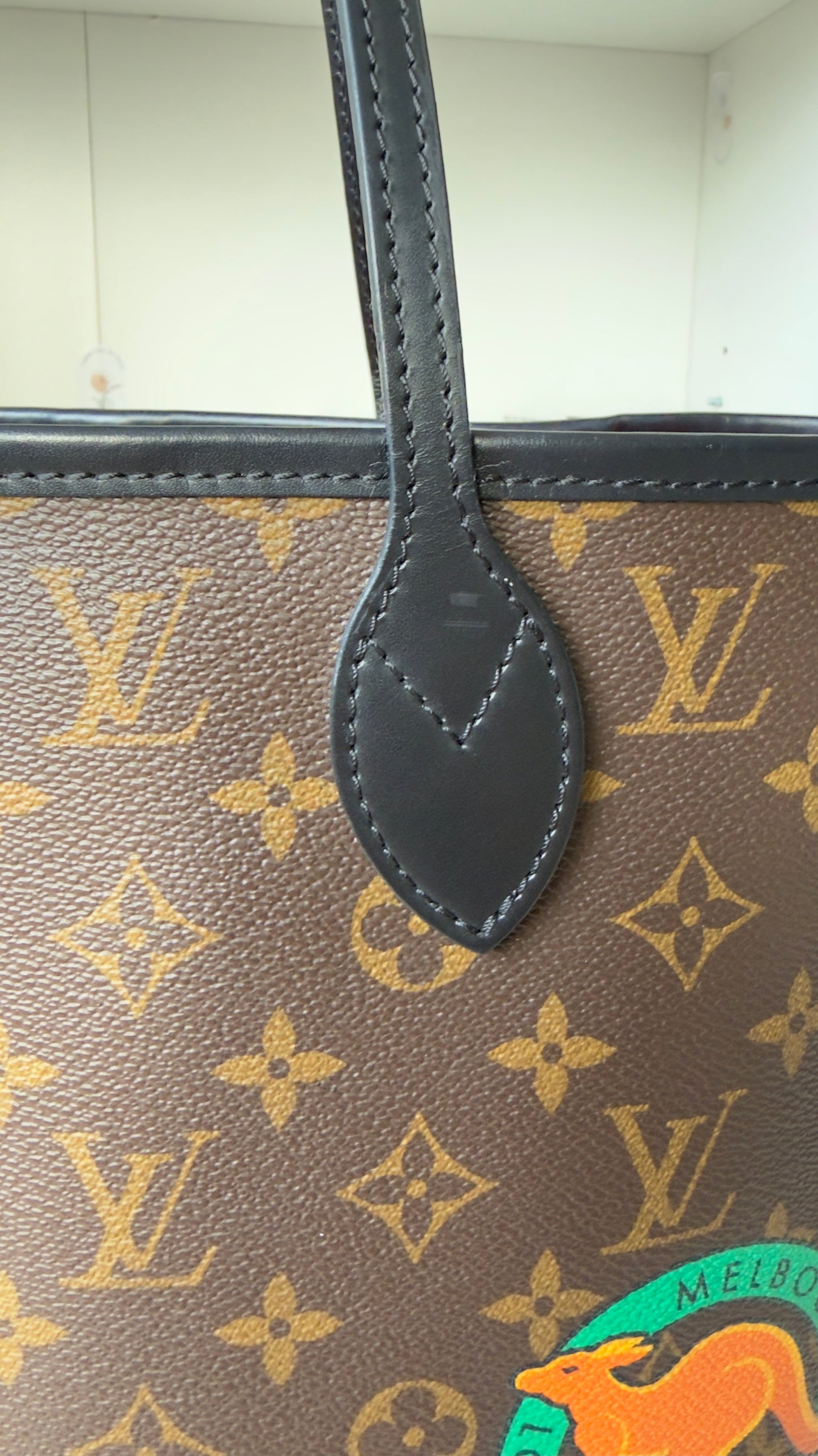 NEVERFULL MM MELBOURNE WORLD TOUR MNG CANVAS WITH POUCH