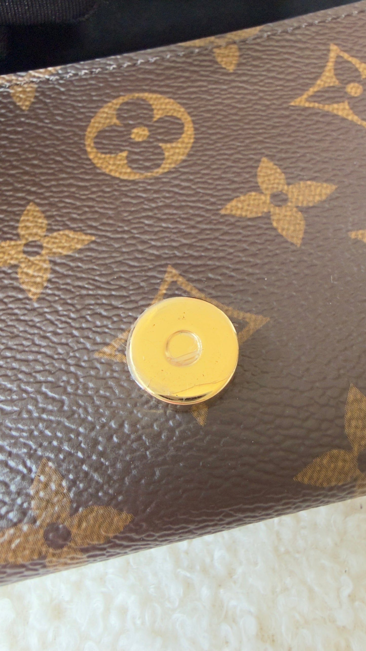 Padlock on Strap Handbag Monogram Canvas and Leather