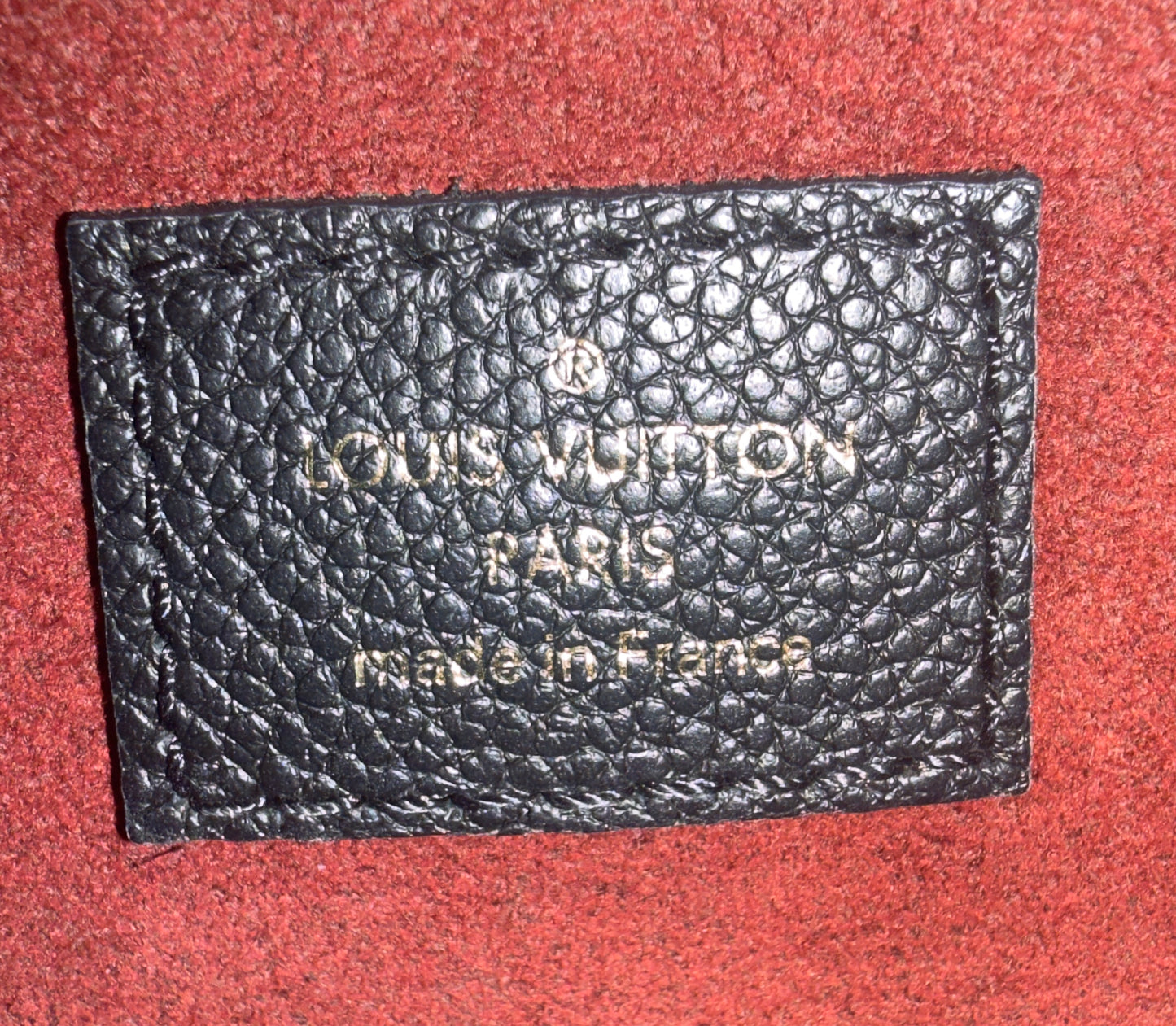 ONTHEGO PM BLACK/BEIGE EMPREINTE BAG