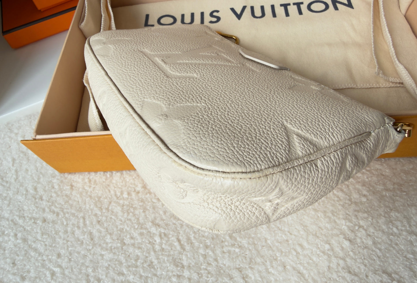 Multi Pochette Accessories Cream Monogram Empreinte Leather