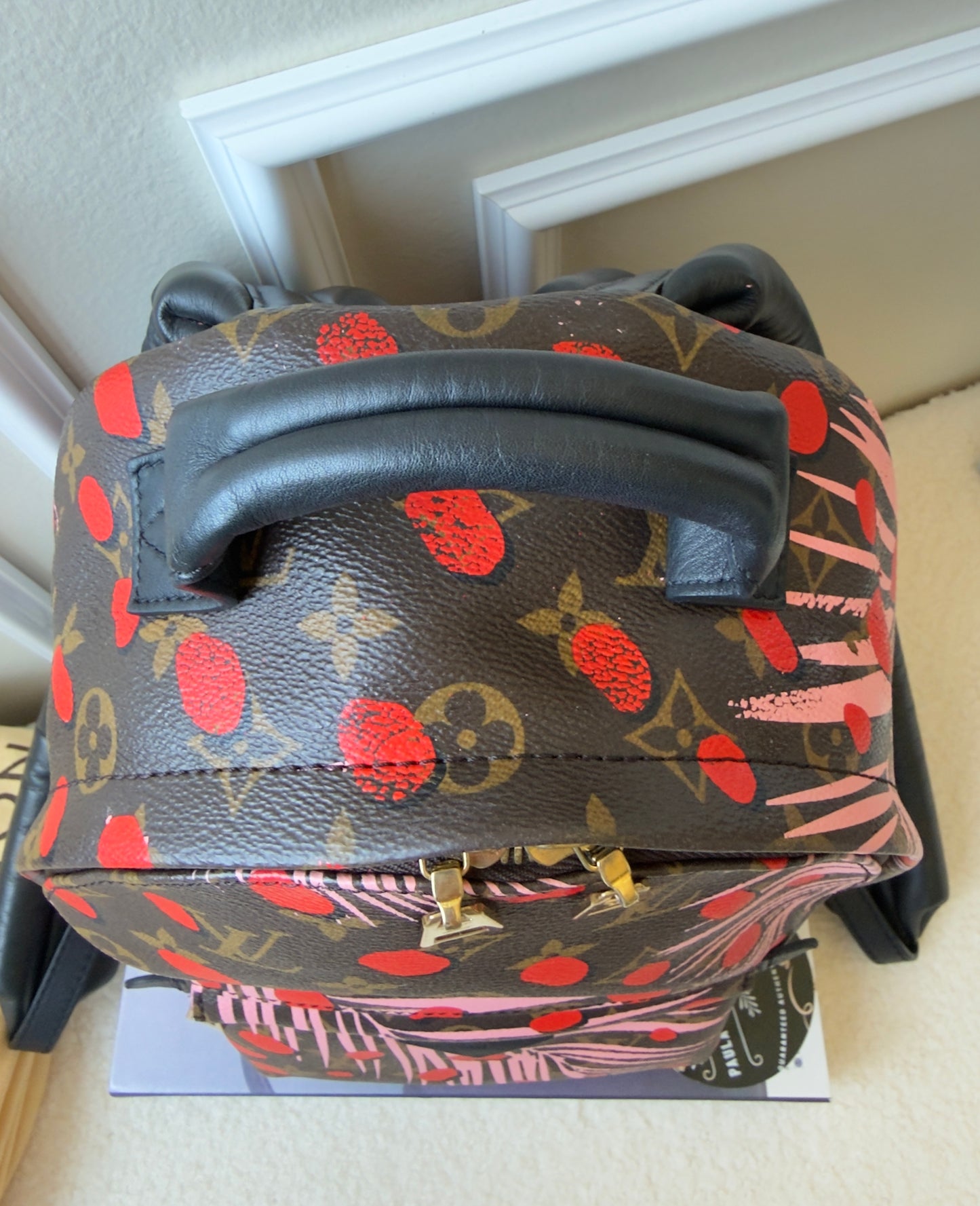 Limited Edition Monogram Canvas Jungle Dots Palm Springs Backpack PM Bag