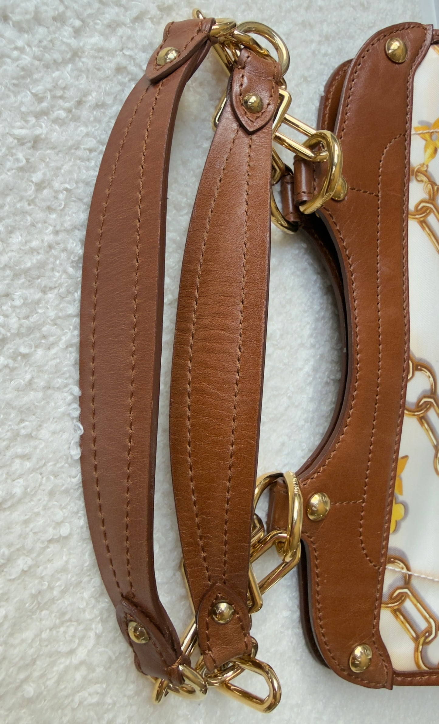 Limited Edition White Monogram Cabas Charms Bag