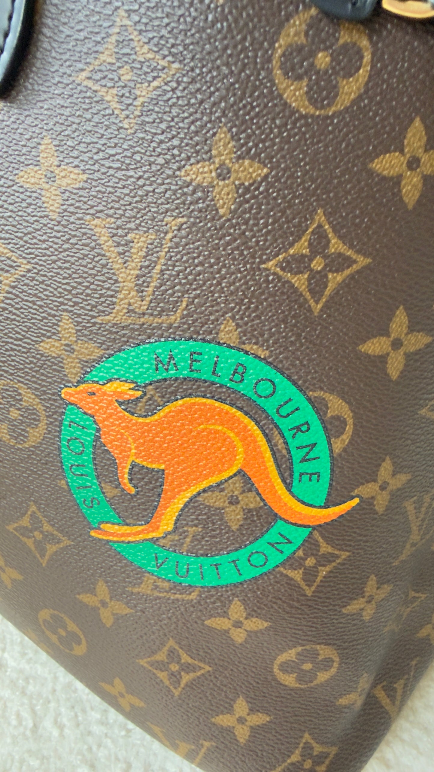NEVERFULL MM MELBOURNE WORLD TOUR MNG CANVAS WITH POUCH