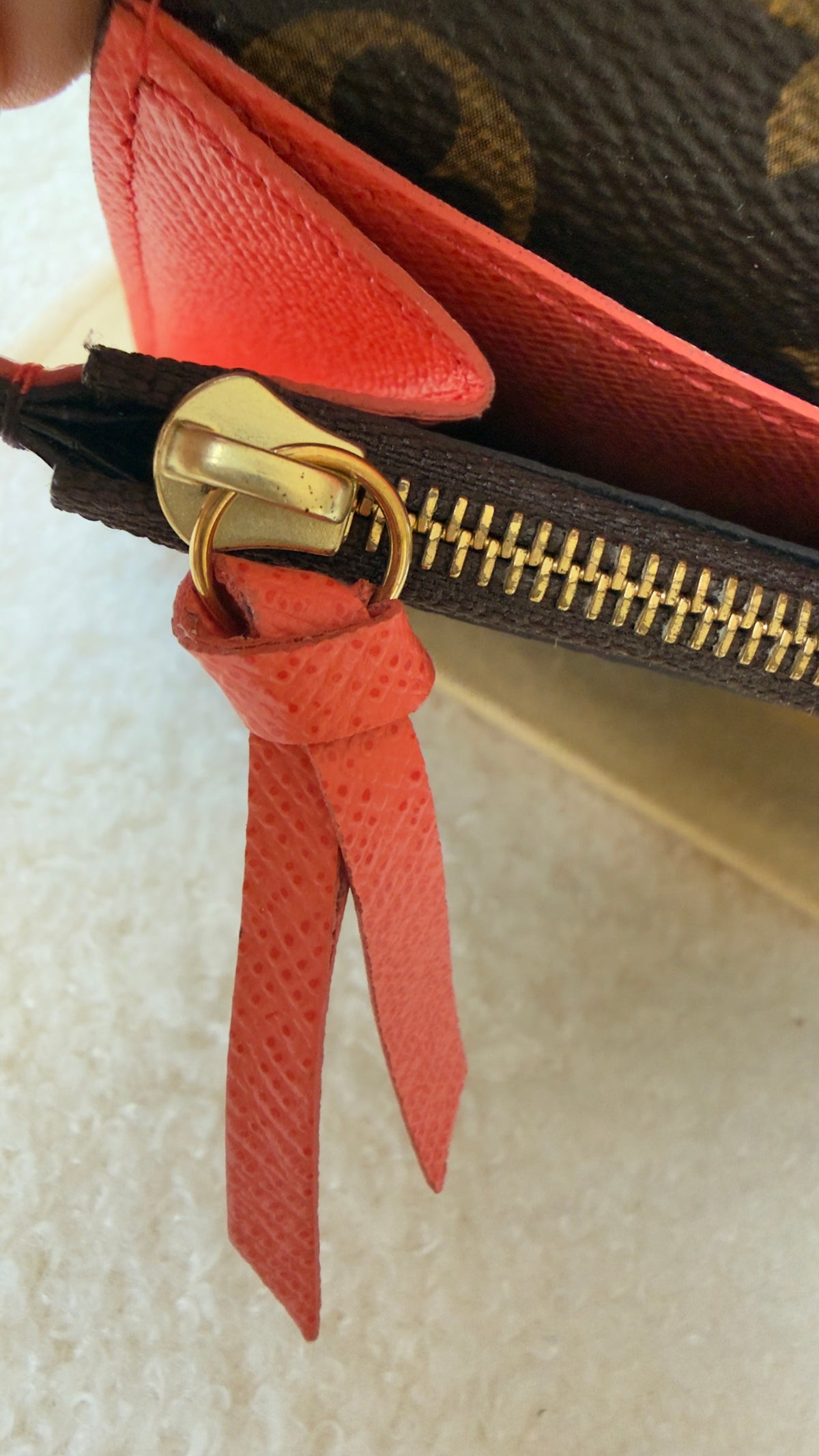 EMILLE MONOGRAM POPPY WALLET
