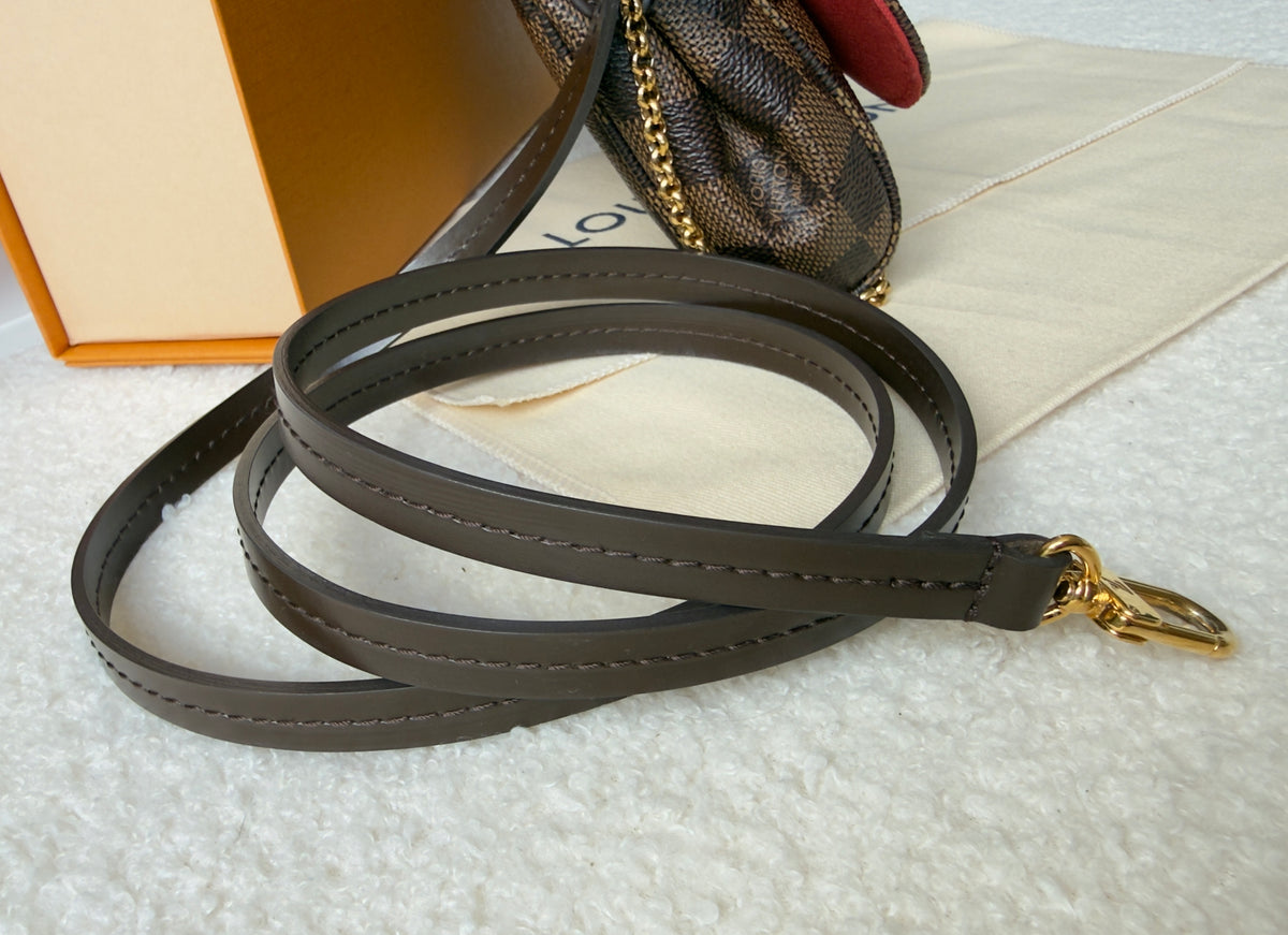FAVORITE PM DAMIER EBENE CLUTCH/CROSSBODY BAG