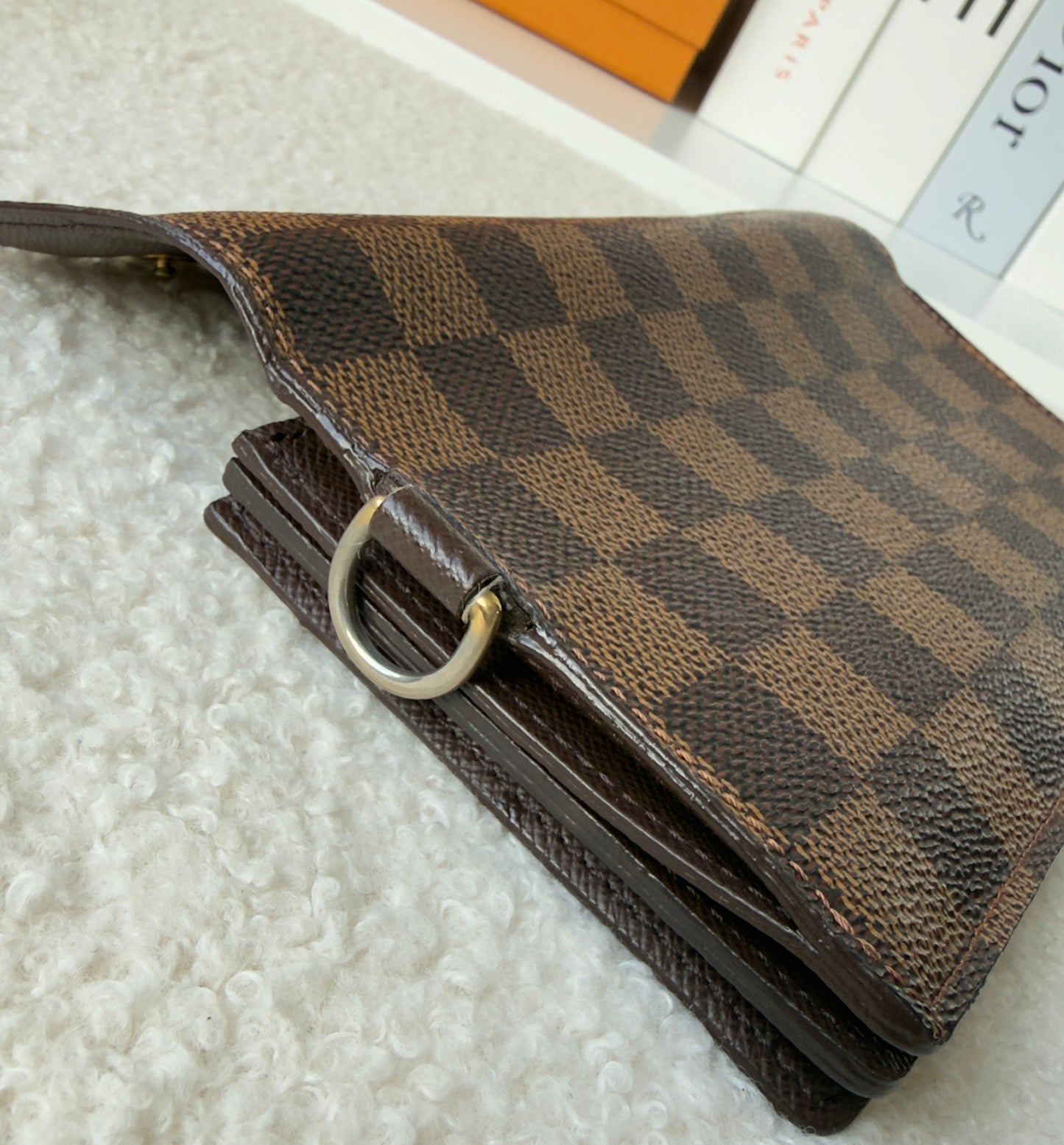Portefeuille Accordeon Damier ebene Wallet