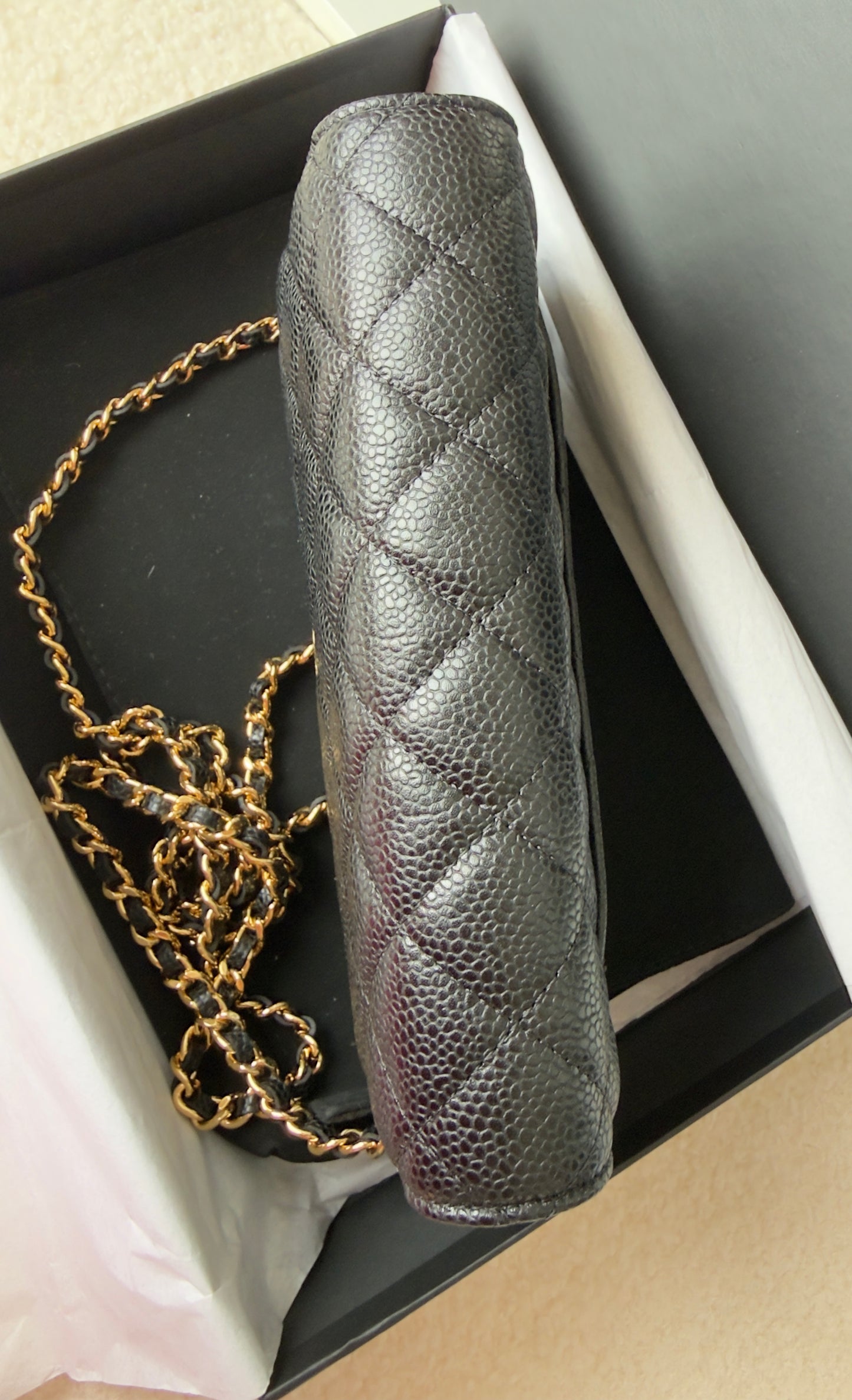 BRAND NEW CC WOC BLCK CAVIAR/GHW