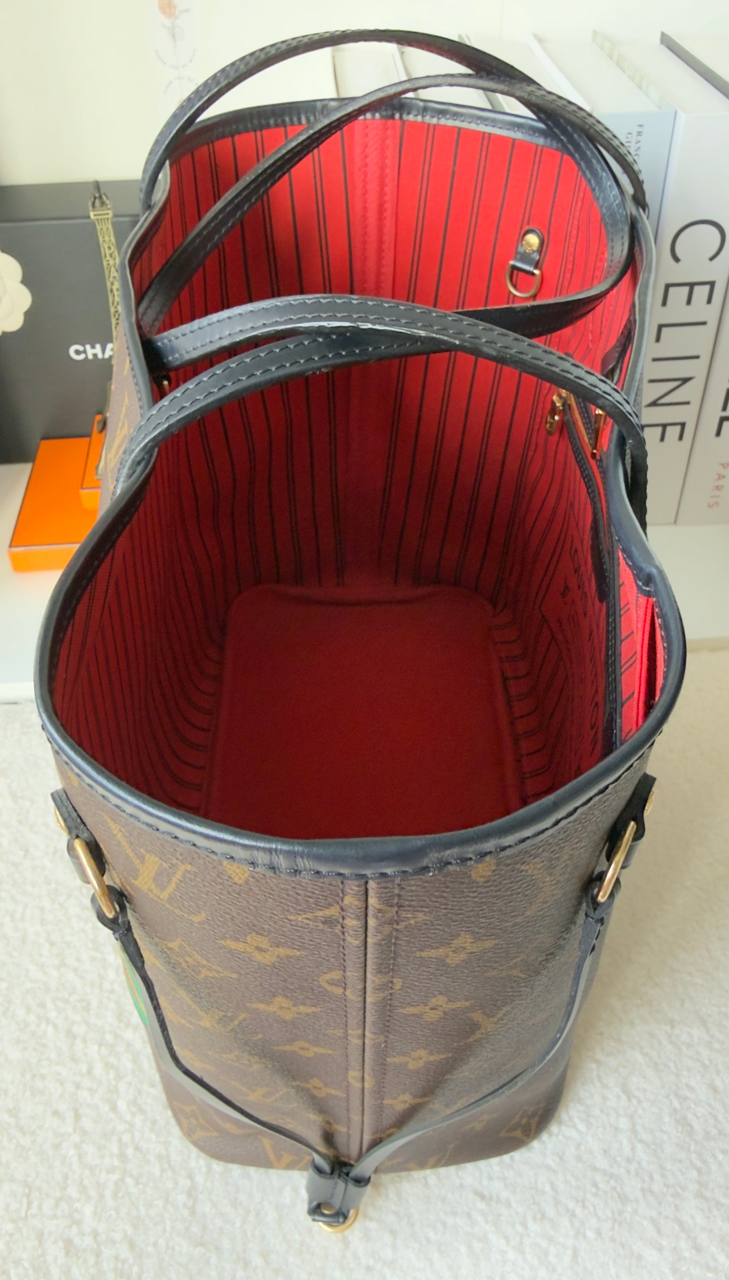 NEVERFULL MM MELBOURNE WORLD TOUR MNG CANVAS WITH POUCH