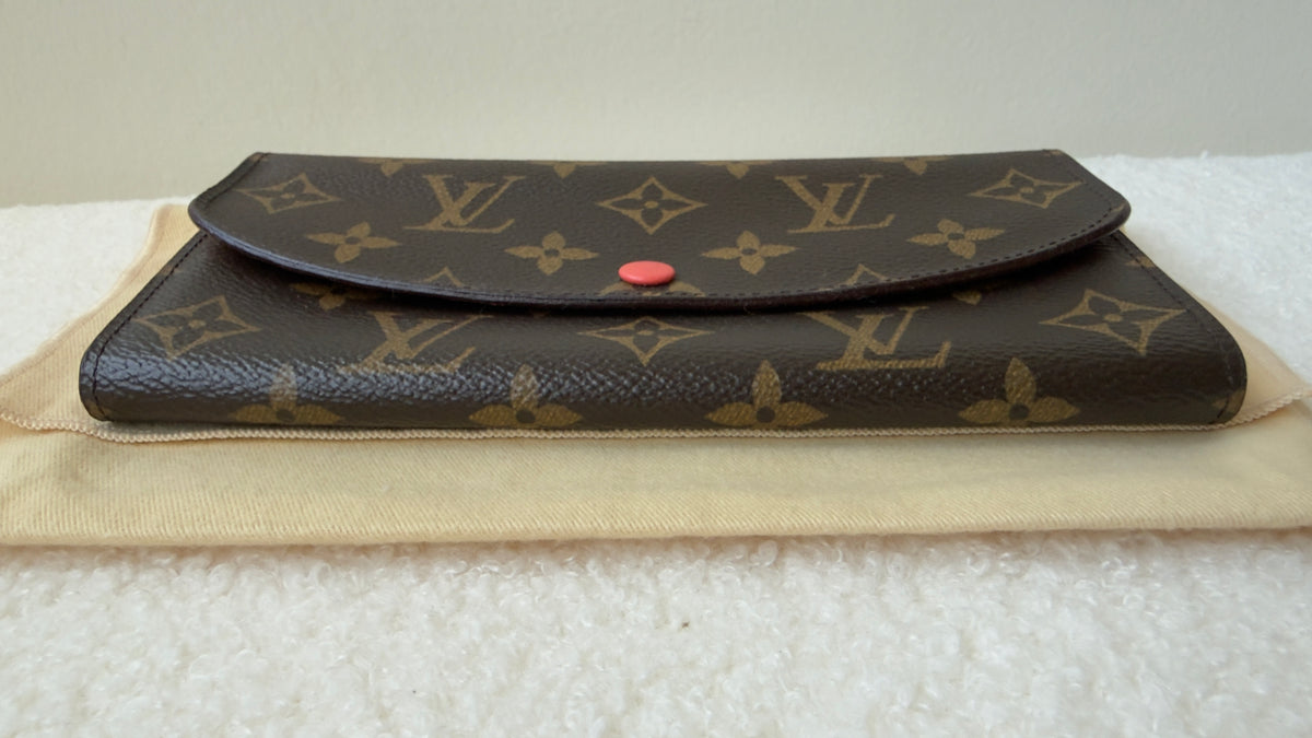 EMILLE MONOGRAM POPPY WALLET