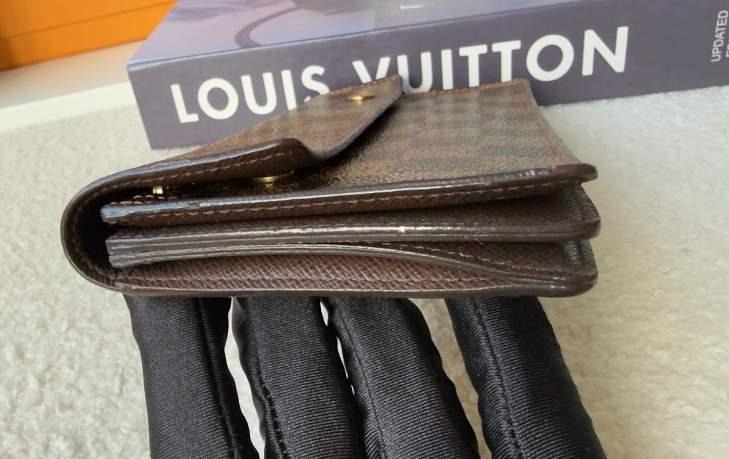 Portefeuille Accordeon Damier ebene Wallet