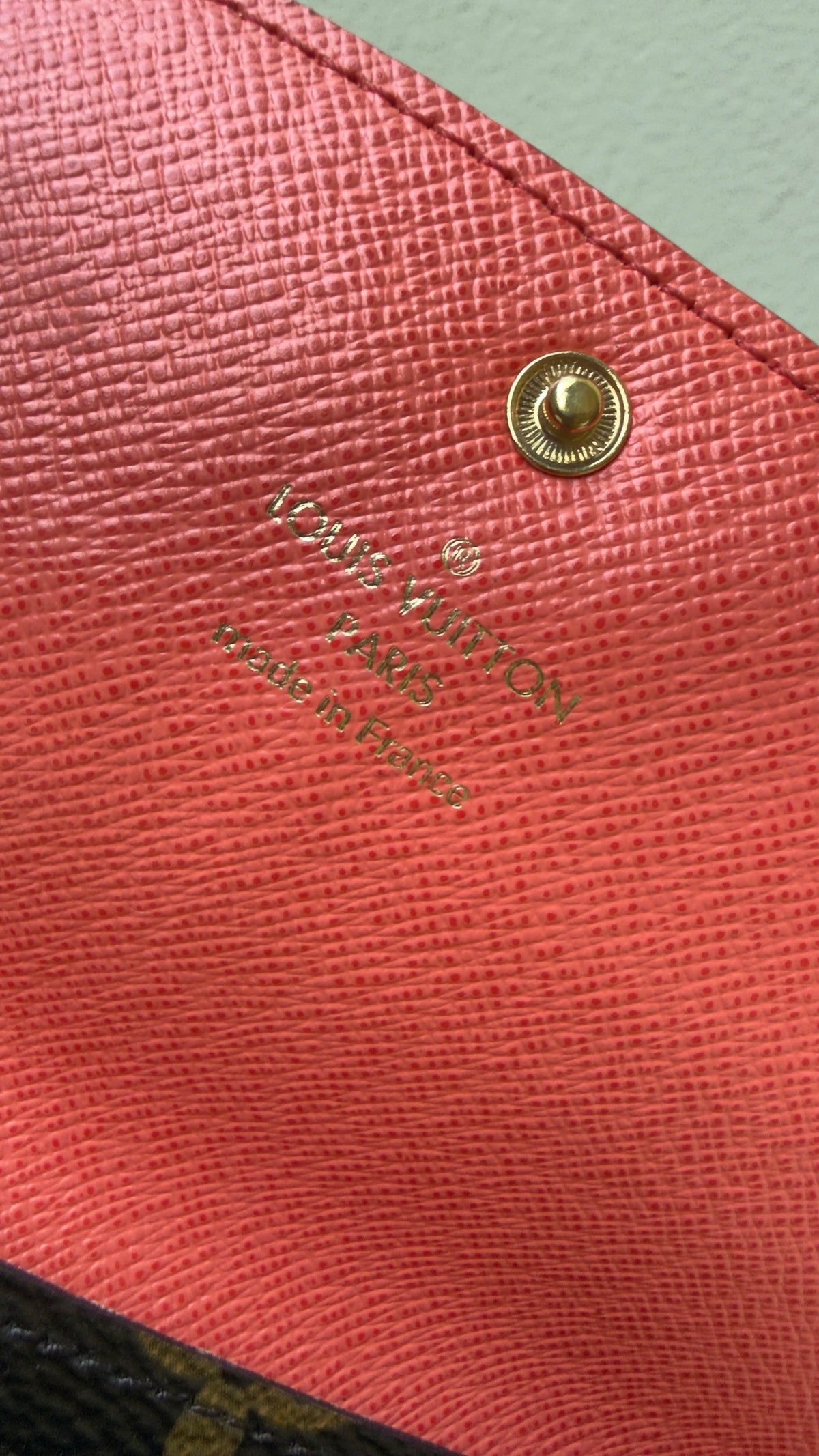 EMILLE MONOGRAM POPPY WALLET