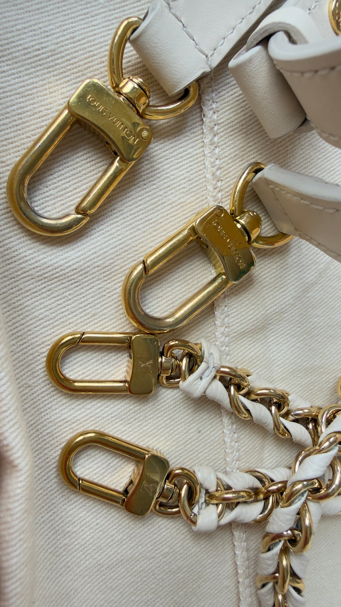 Multi Pochette Accessories Cream Monogram Empreinte Leather