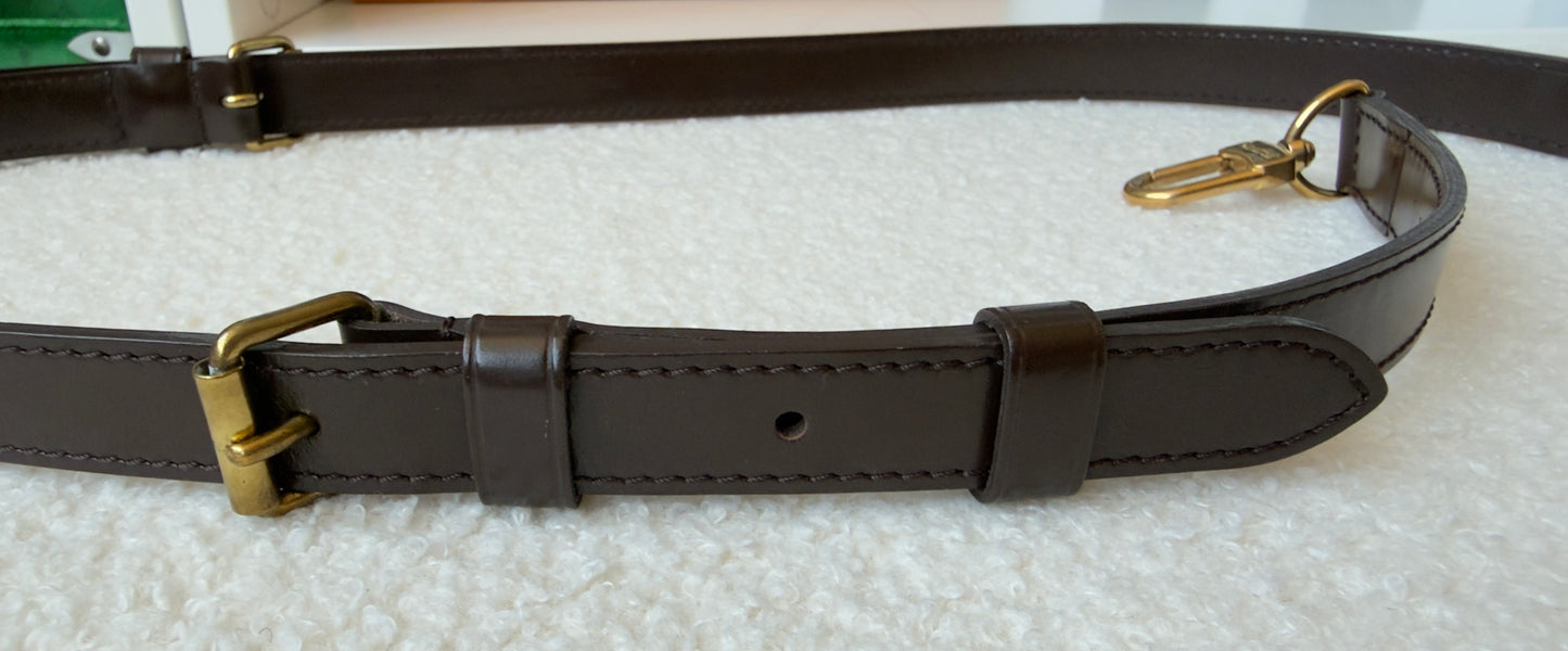 SPEEDY 35 BANDOULIER DAMIER EBENE BAG