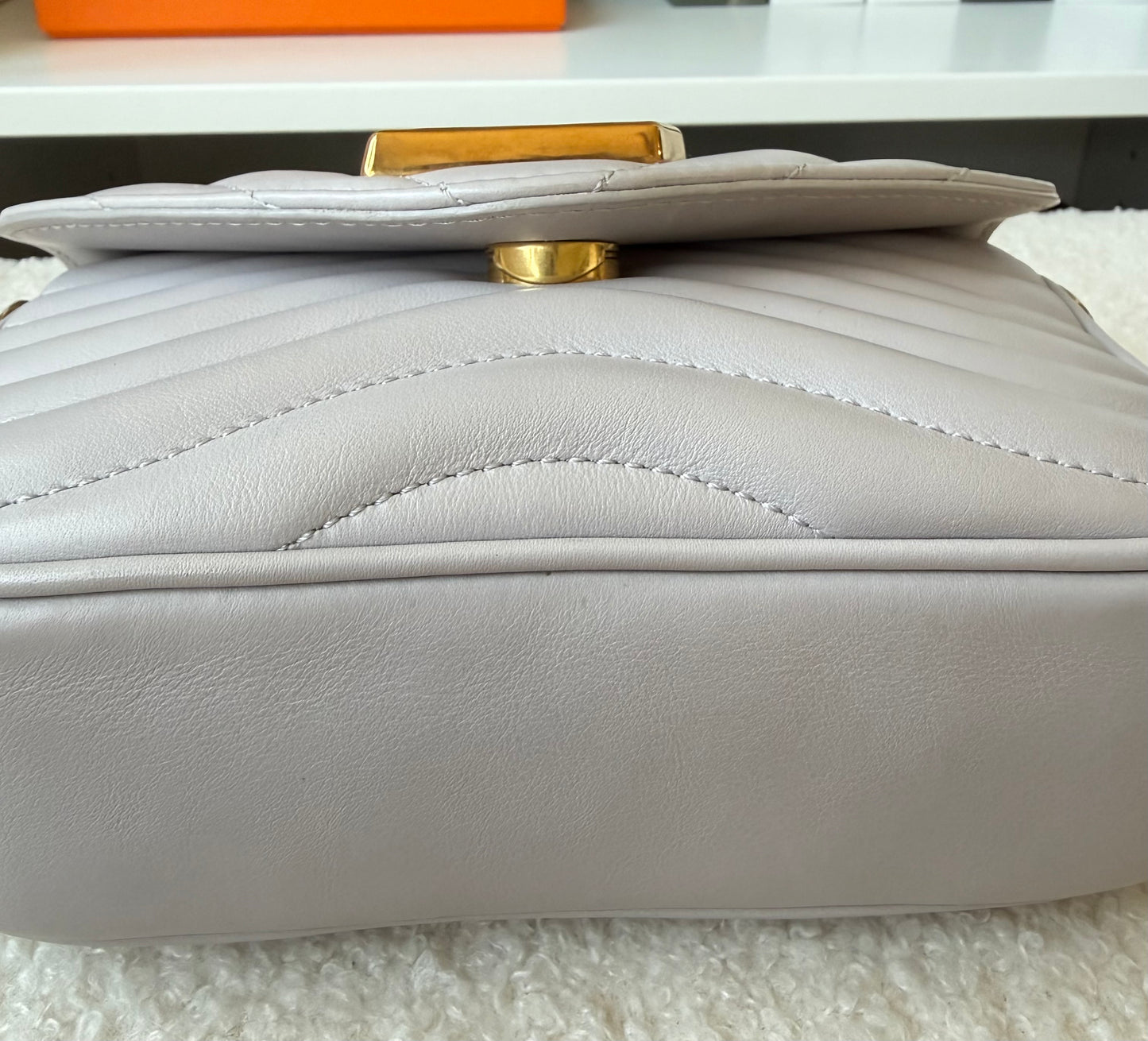 Calfskin New Wave Multi Pochette Brume/Gray