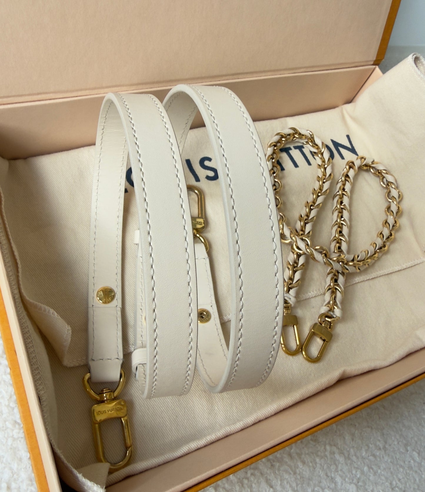 Multi Pochette Accessories Cream Monogram Empreinte Leather