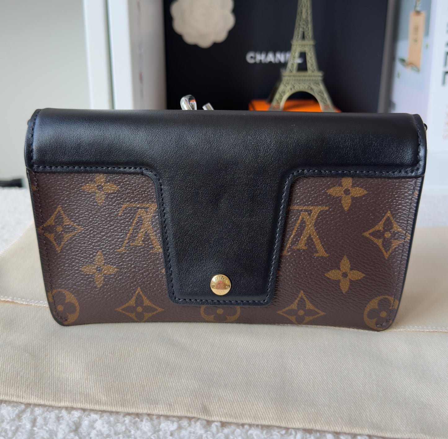 Padlock on Strap Handbag Monogram Canvas and Leather