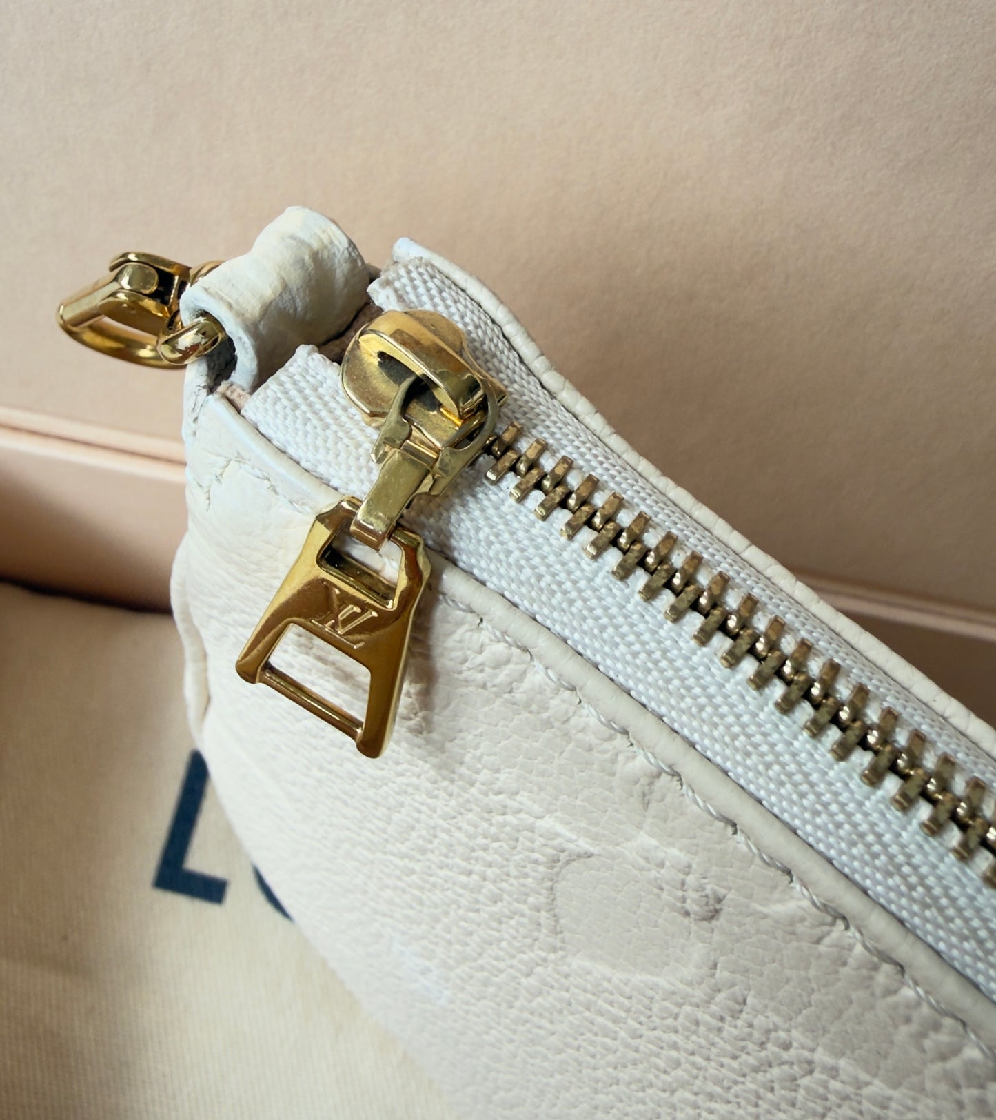 Multi Pochette Accessories Cream Monogram Empreinte Leather
