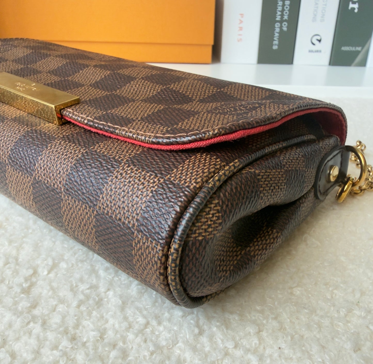 FAVORITE PM DAMIER EBENE CLUTCH/CROSSBODY