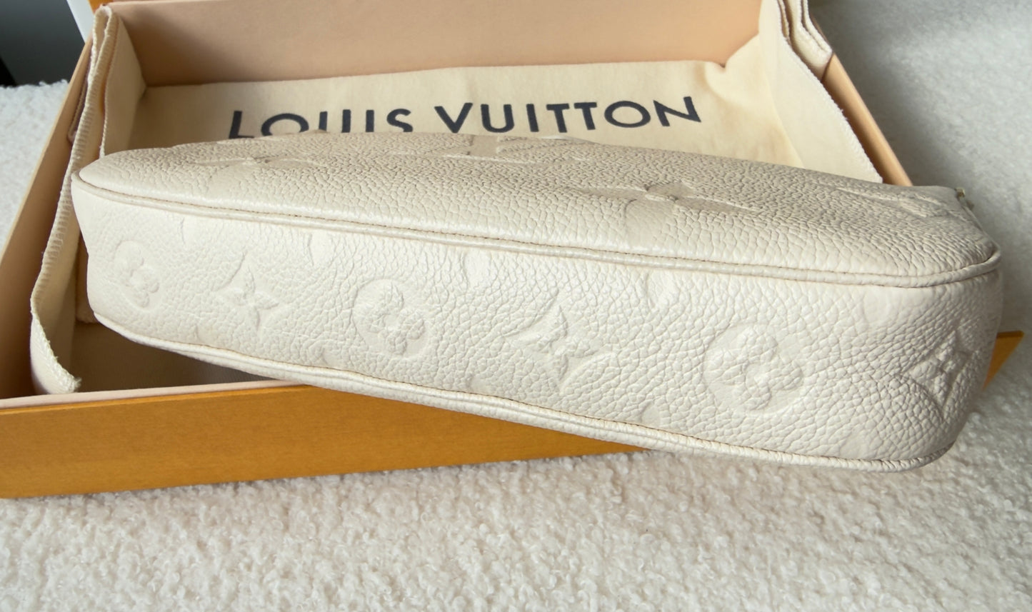 Multi Pochette Accessories Cream Monogram Empreinte Leather