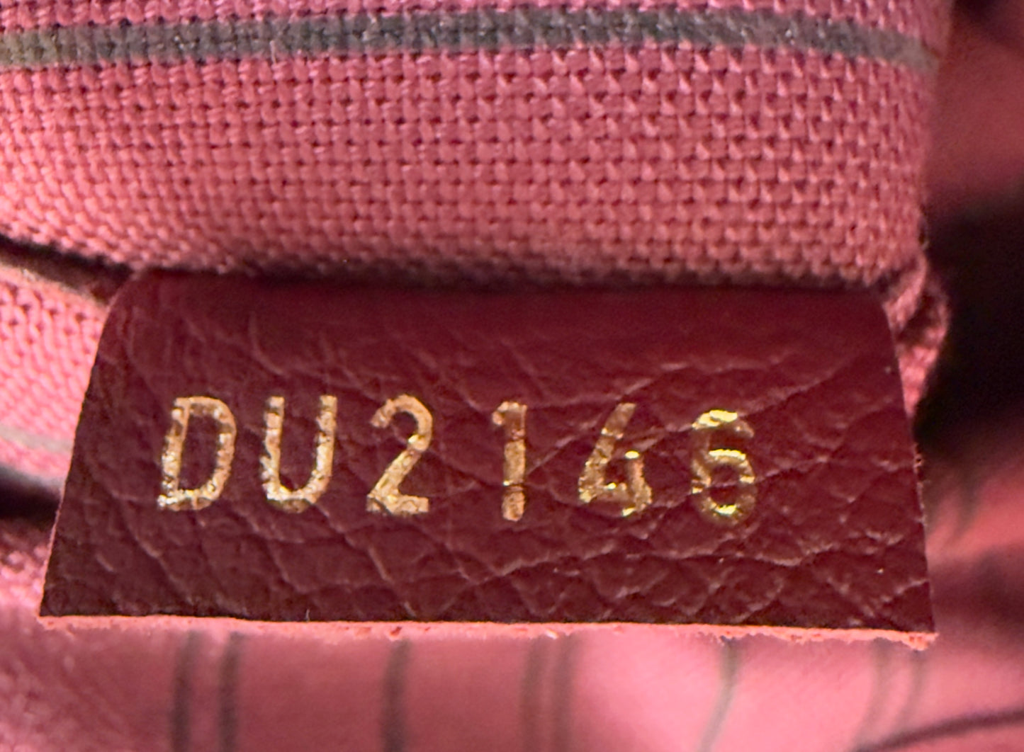 MAZARINE MM RED/BURGUNDY EMPREINTE HAND & SHOULDER BAG