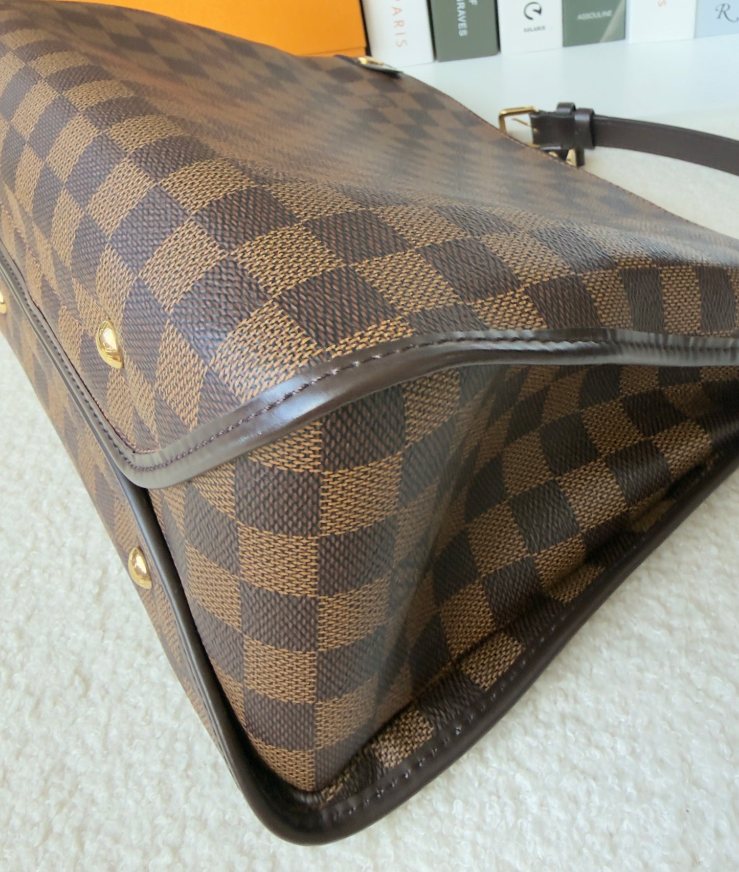 DUOMO DAMIER EBENE CROSSBODY BAG