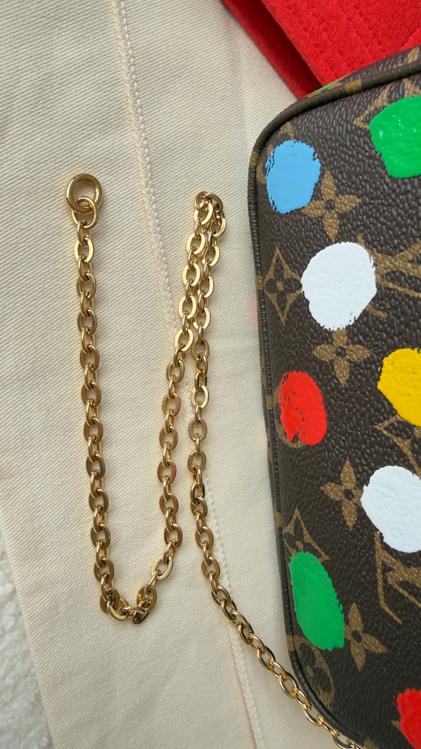 NEW /UNUSED LV x Yayoi Kusama Multi-Pochette Accessories