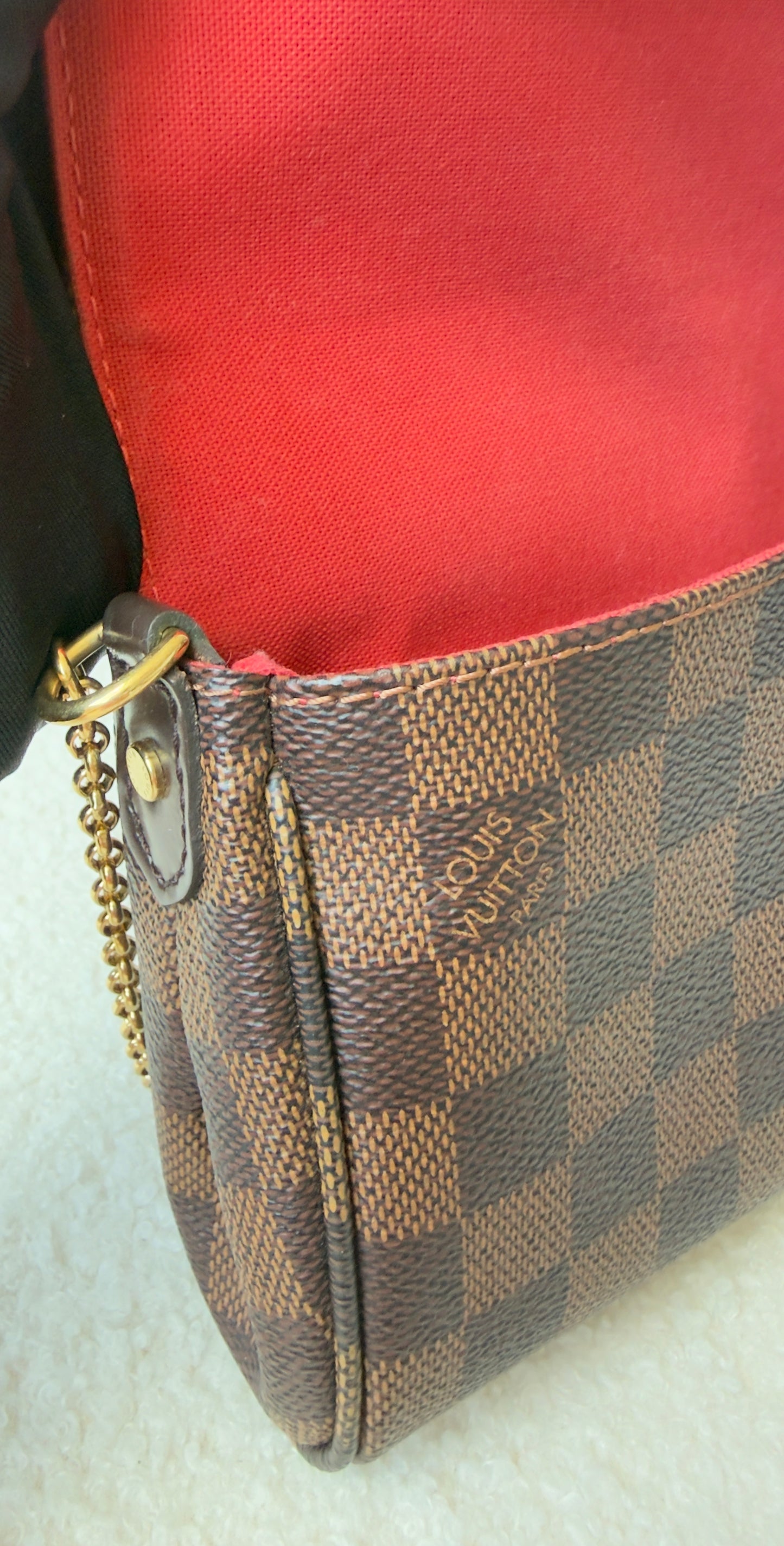 FAVORITE PM DAMIER EBENE CLUTCH/CROSSBODY