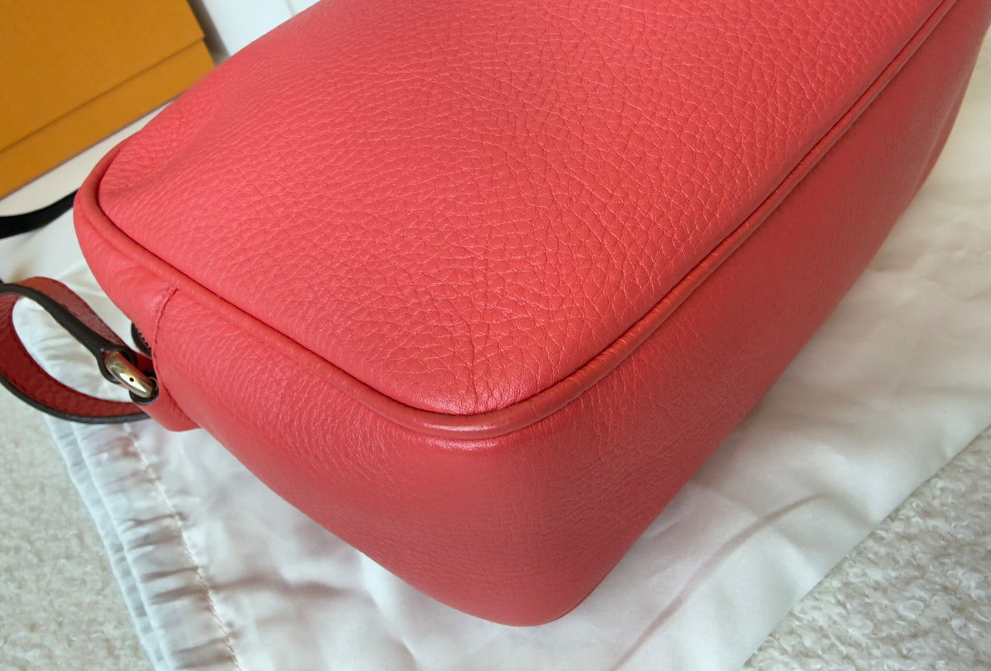 GG PINK ROSE TOPAZ SMALL SOHO DISCO CALFSKIN BAG