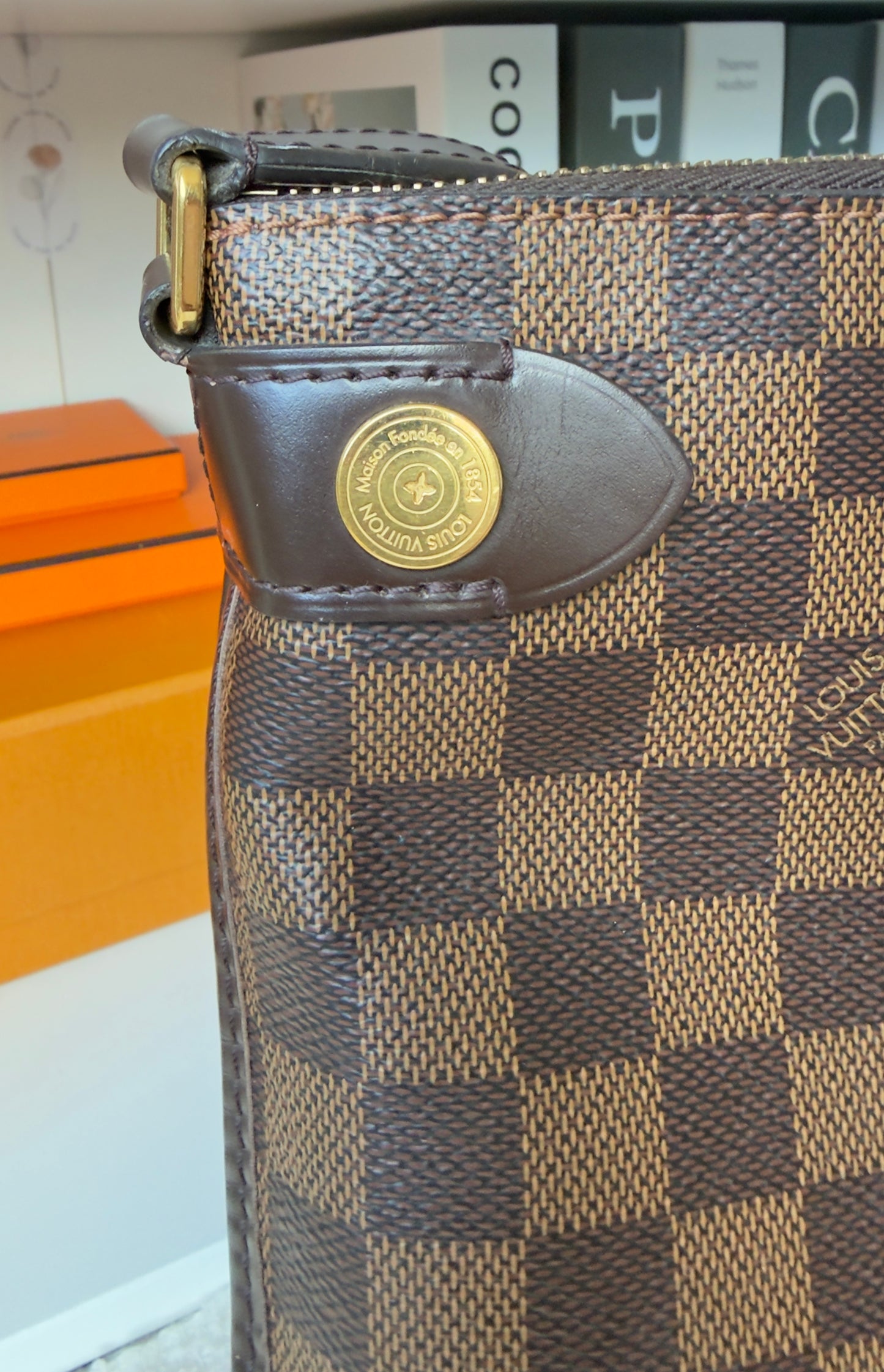 DUOMO DAMIER EBENE CROSSBODY BAG