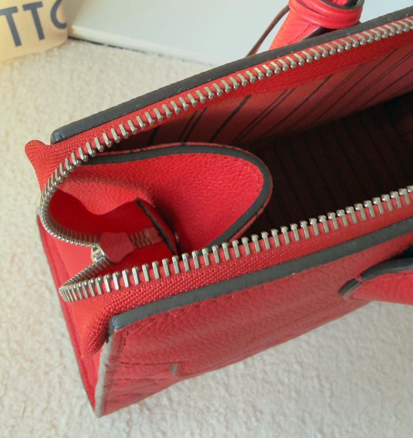 PONT NEUF MM RED WATERMELON MNG EMPREINTE BAG