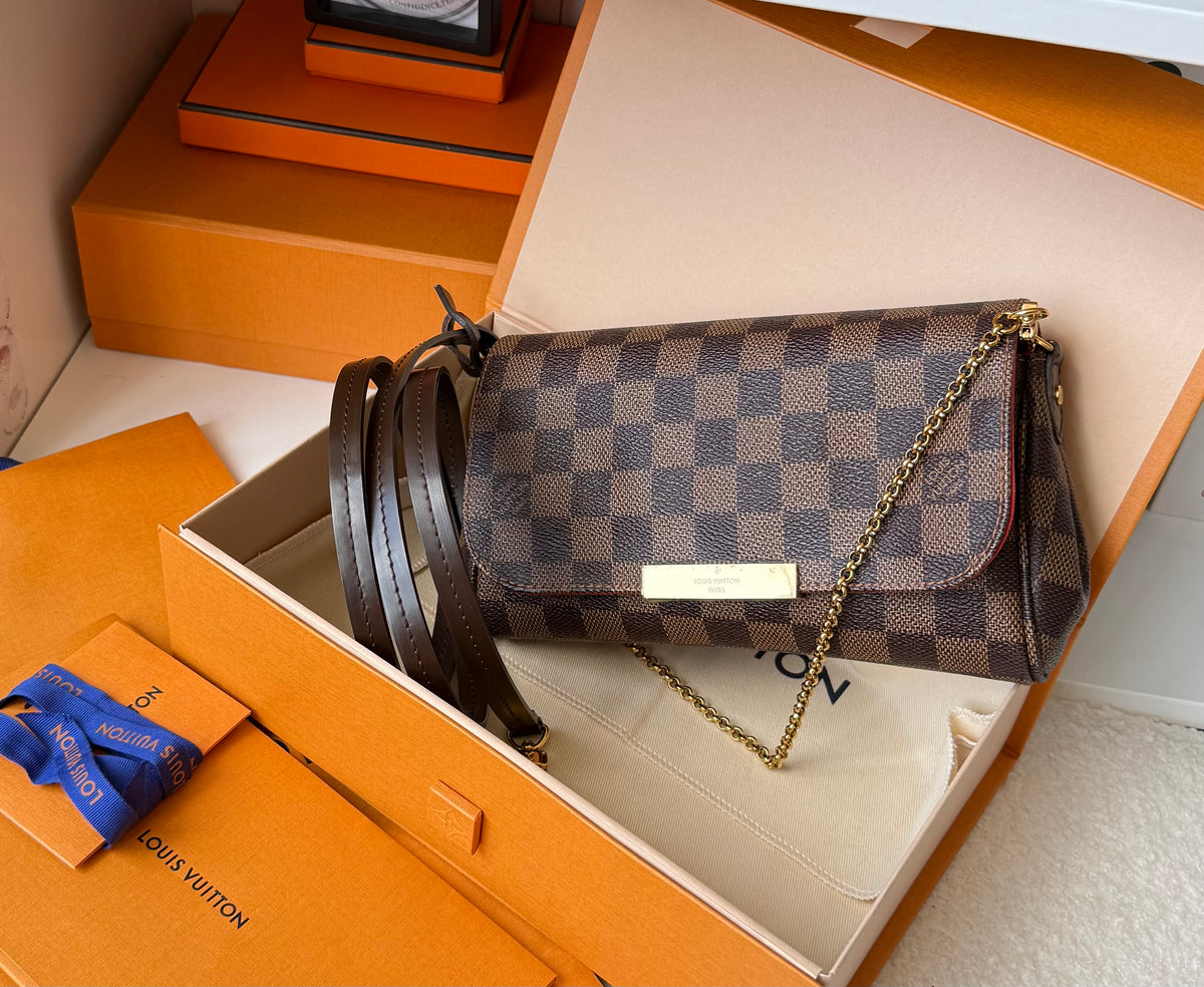 FAVORITE PM DAMIER EBENE CLUTCH/CROSSBODY BAG