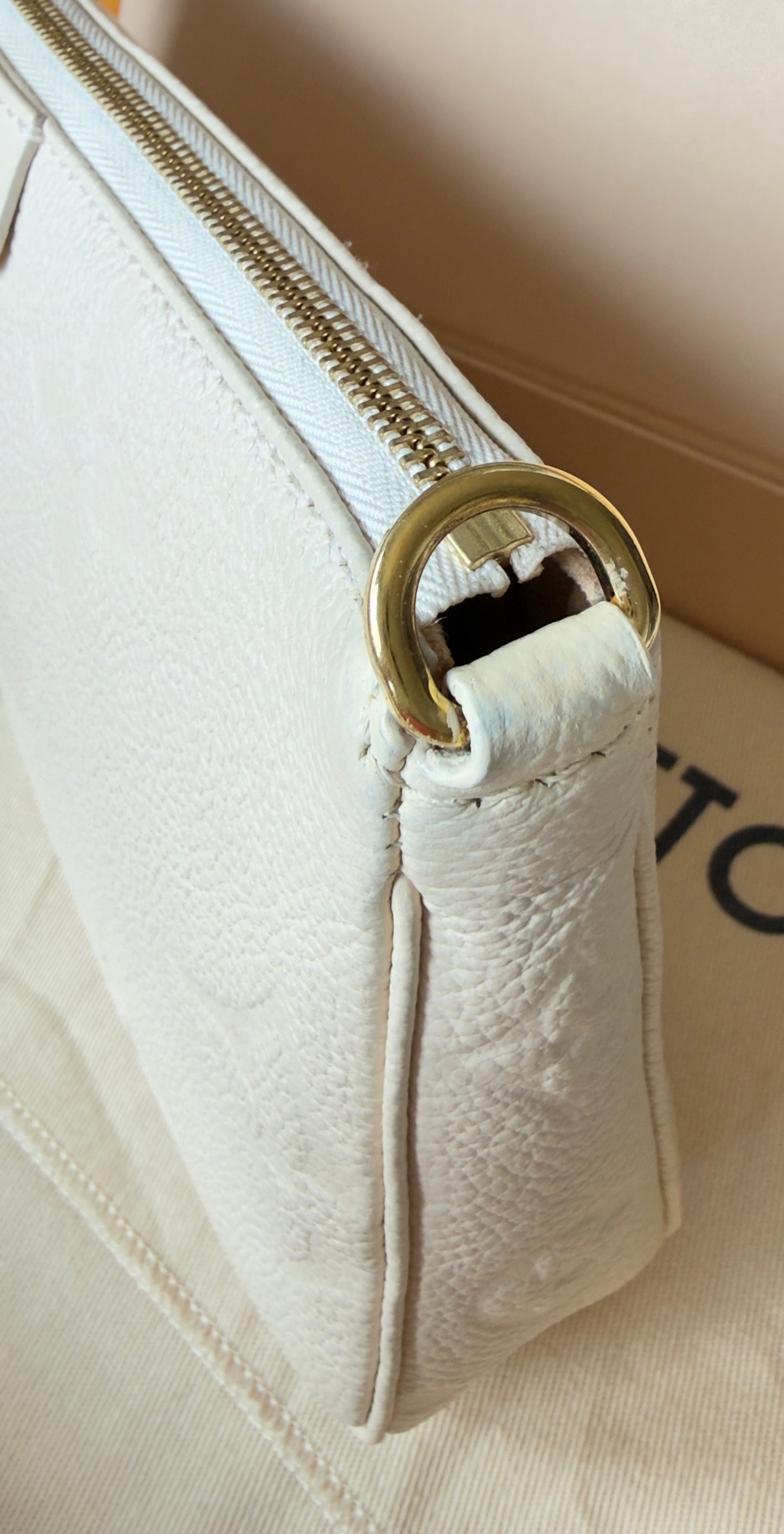 Multi Pochette Accessories Cream Monogram Empreinte Leather