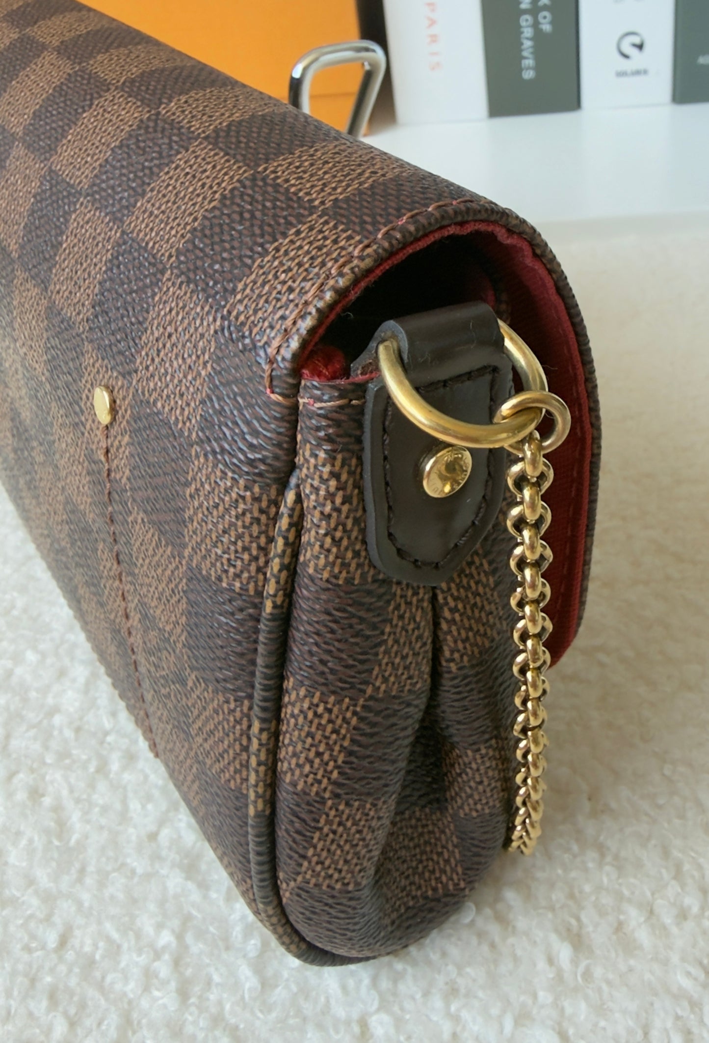 FAVORITE PM DAMIER EBENE CLUTCH/CROSSBODY
