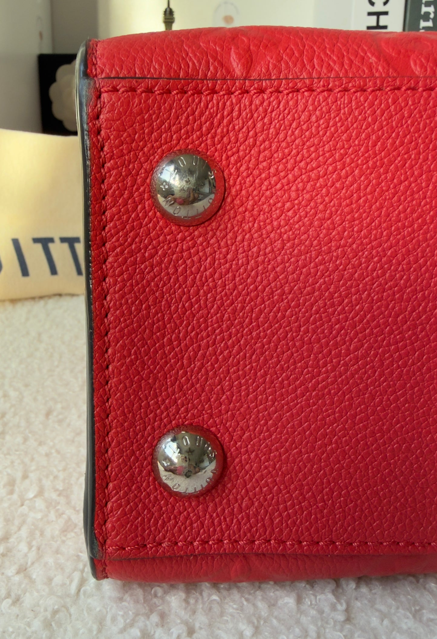 PONT NEUF MM RED WATERMELON MNG EMPREINTE BAG