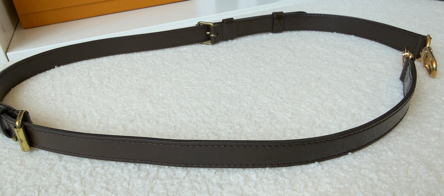 SPEEDY 35 BANDOULIER DAMIER EBENE BAG