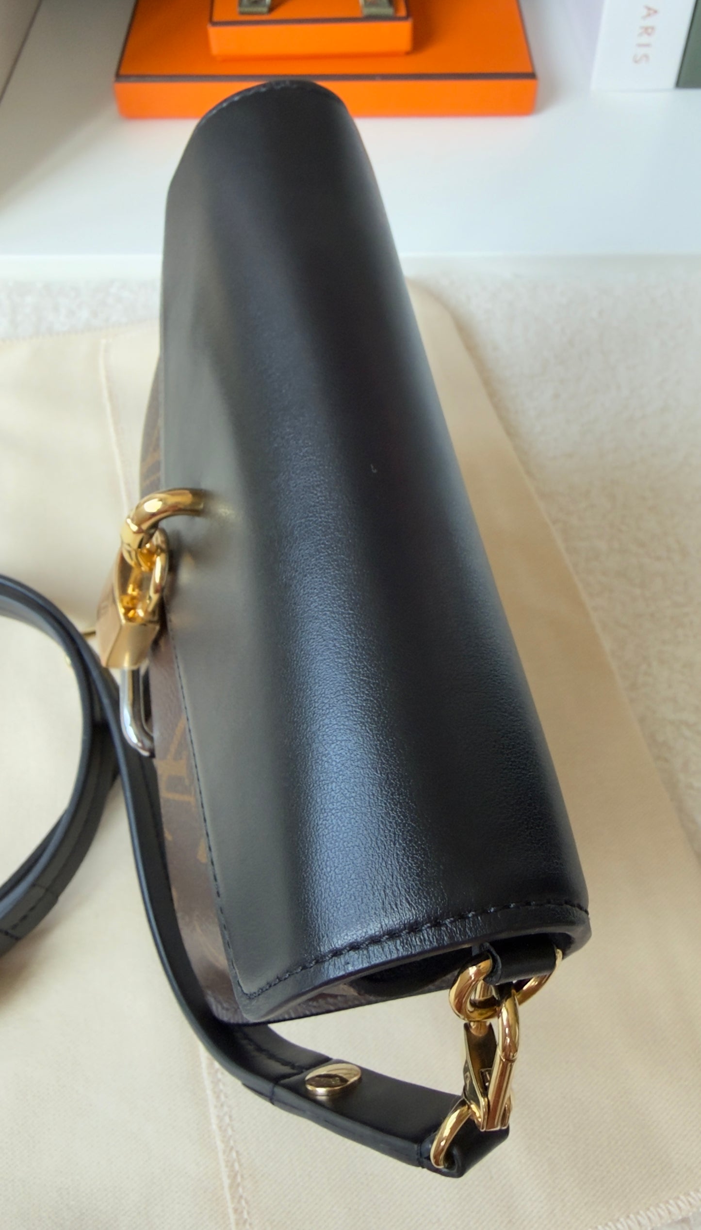 Padlock on Strap Handbag Monogram Canvas and Leather
