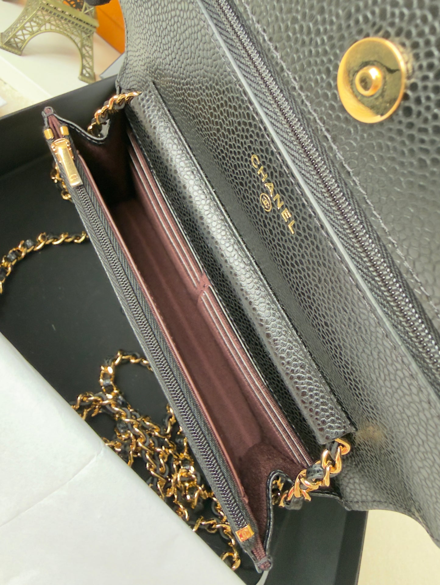 BRAND NEW CC WOC BLCK CAVIAR/GHW