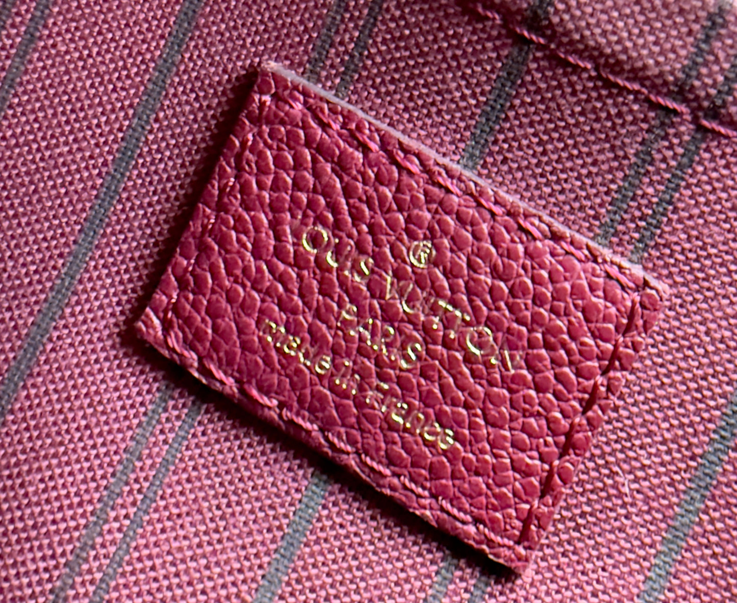 MAZARINE MM RED/BURGUNDY EMPREINTE HAND & SHOULDER BAG